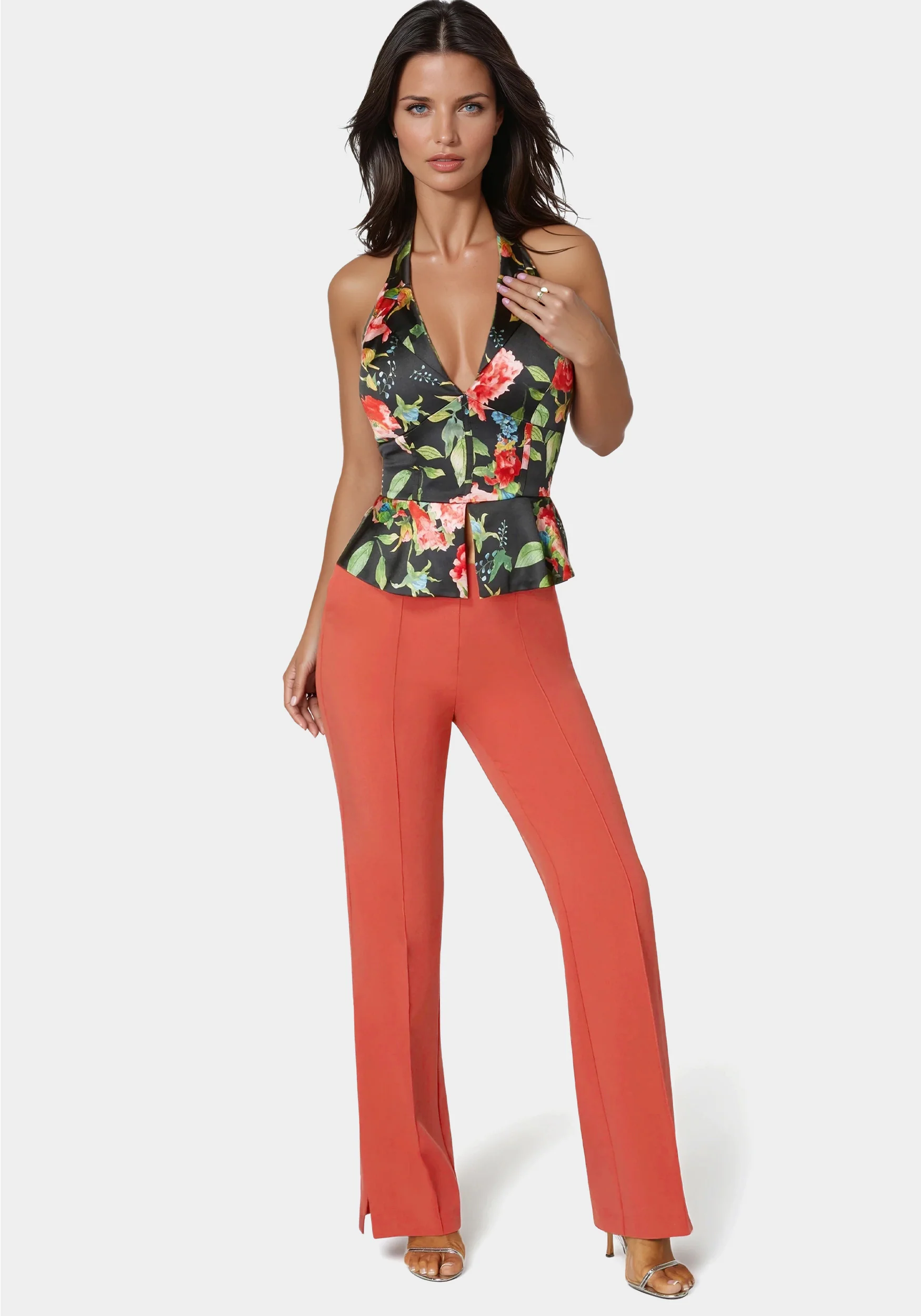 High Waist Tailored Straight Leg Pant - Image 3