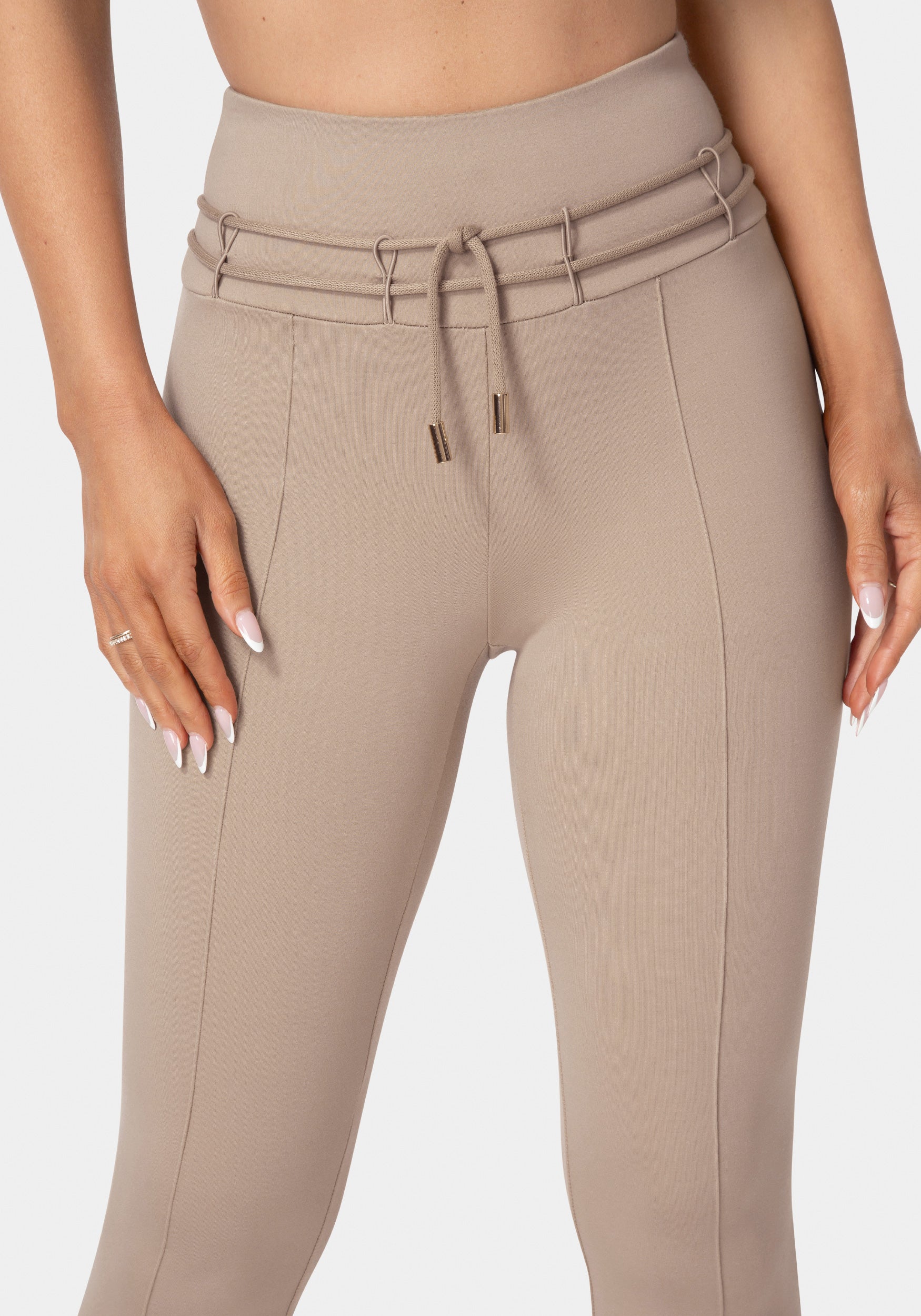 High Waist Thin Belts Legging - Image 4