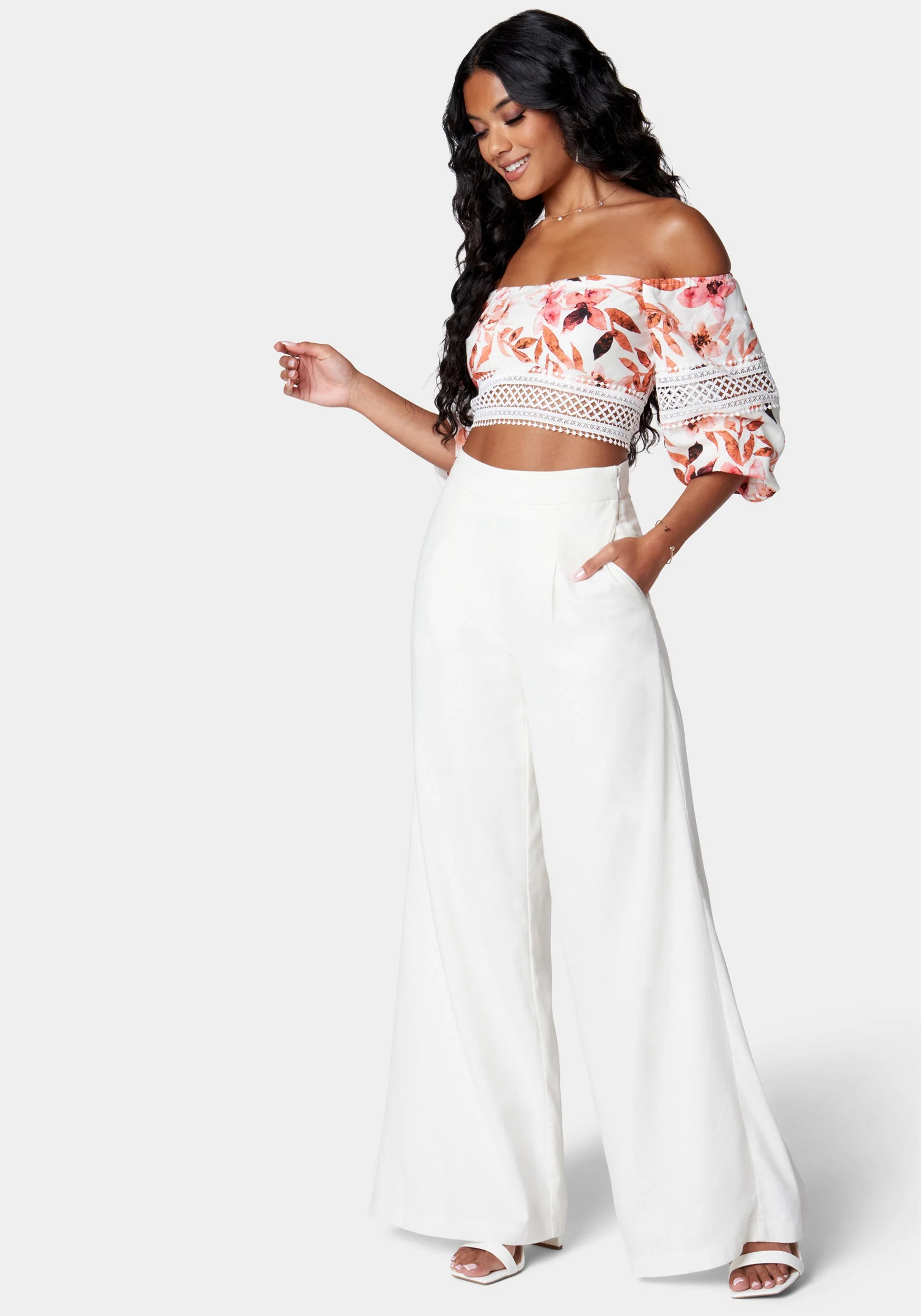 High Waist Ultra Wide Linen Pant - Image 2