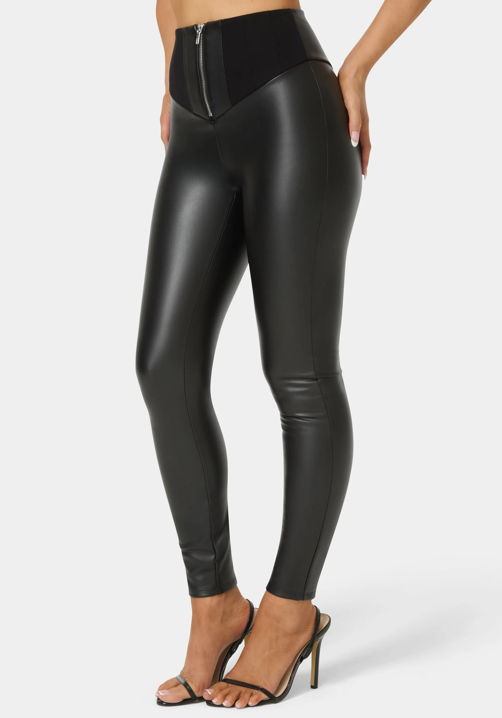 High Waist Vegan Leather Legging - Image 4