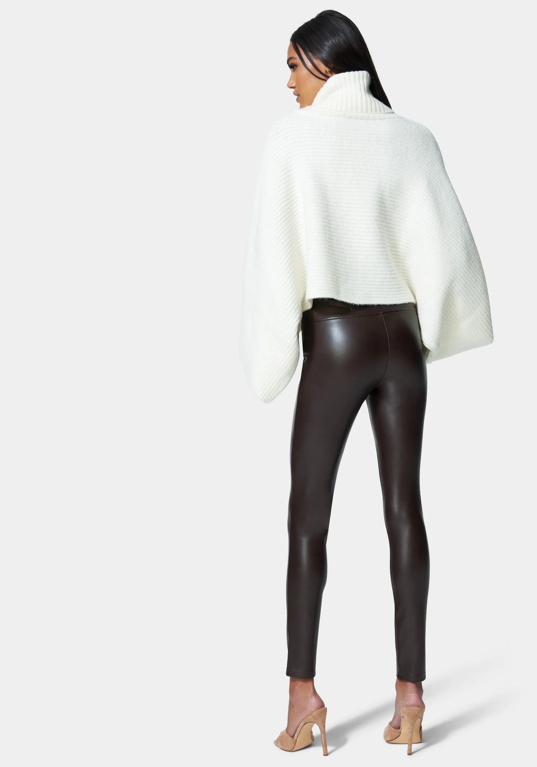High Waist Vegan Leather Legging - Image 3