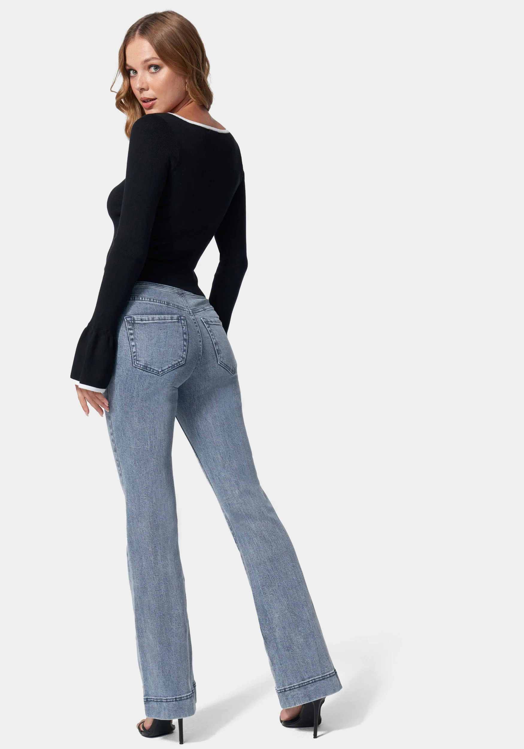 High Waist Wide Leg Jeans - Image 3