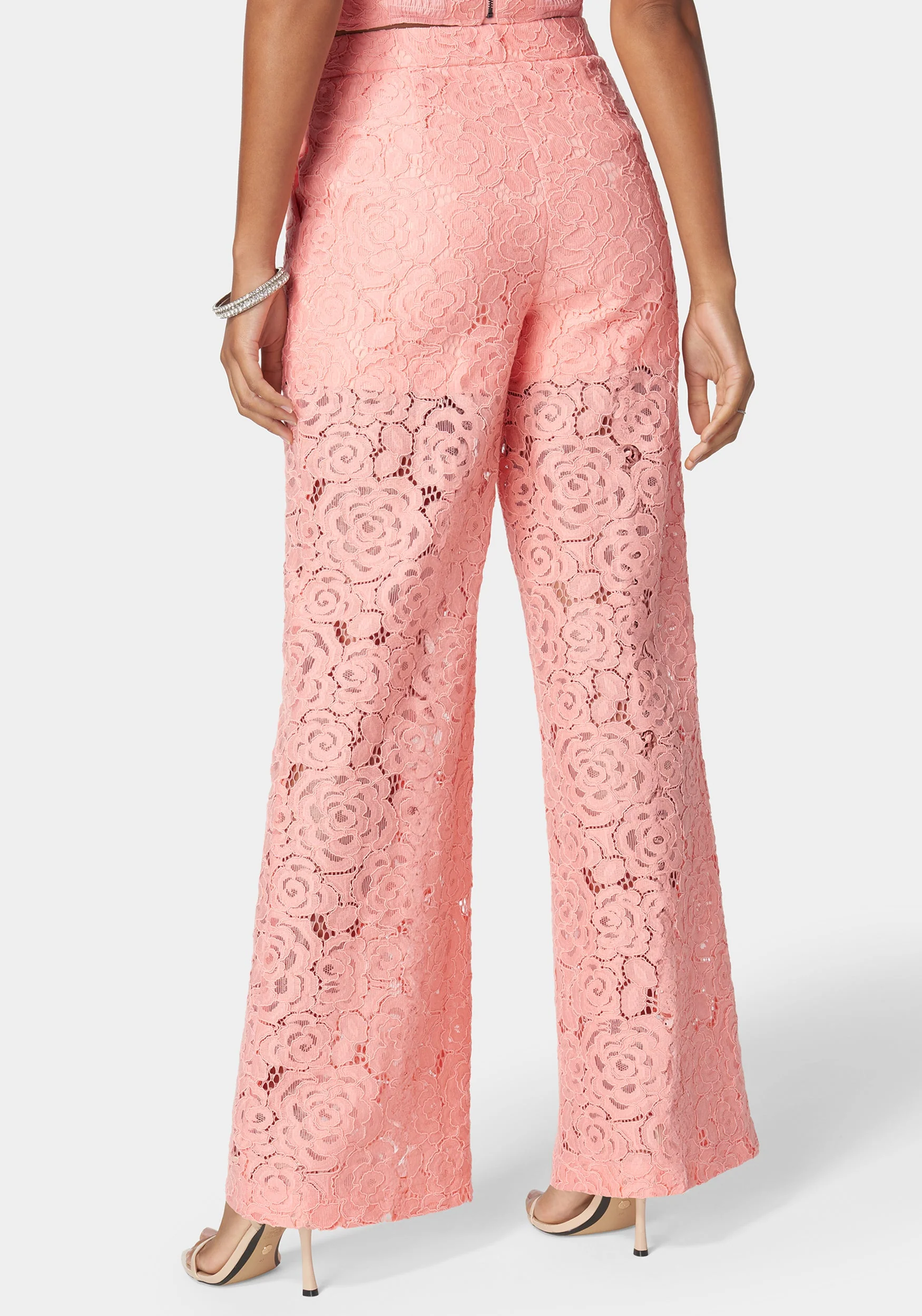 High Waist Wide Leg Lace Pant - Image 2