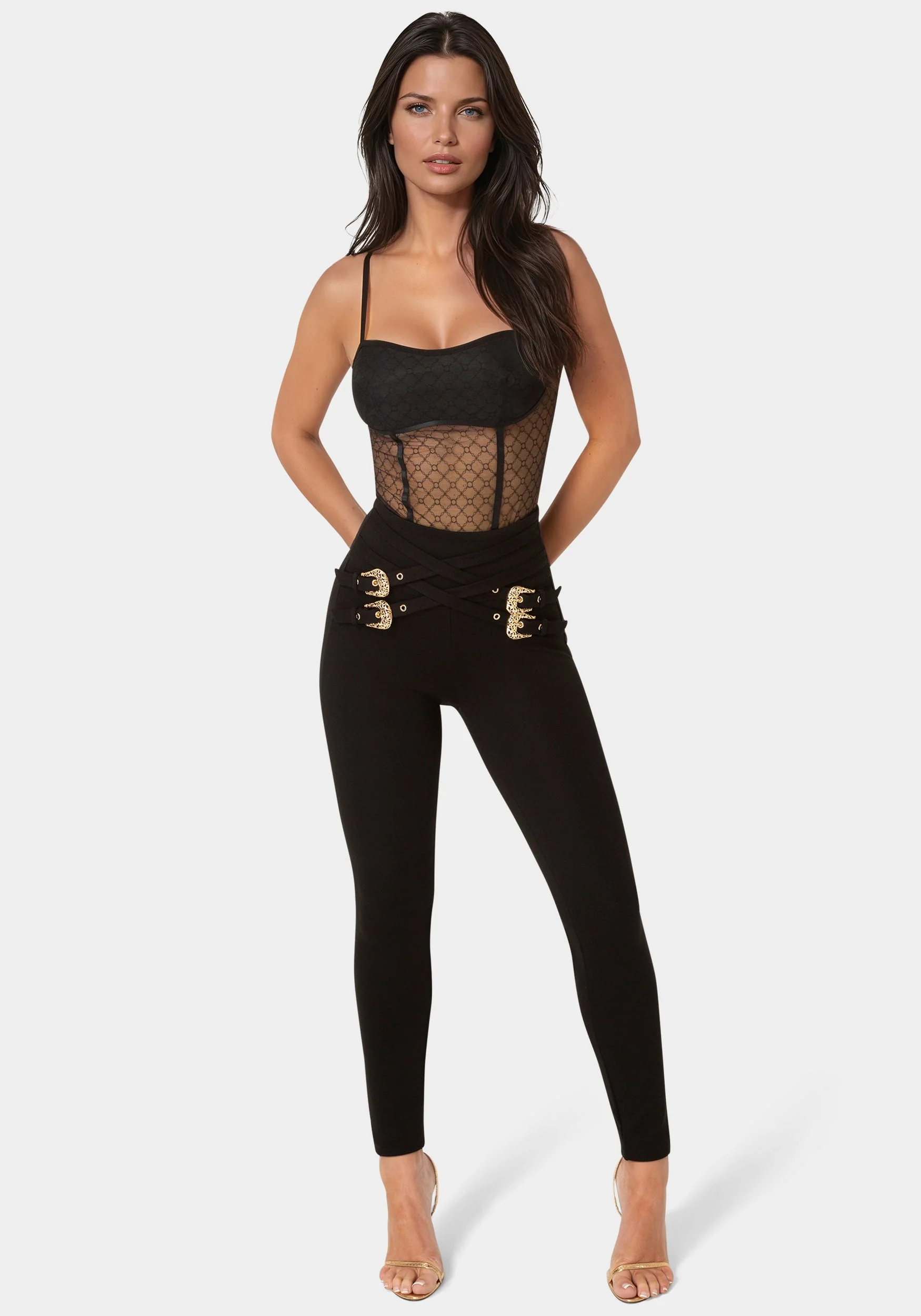 High Waisted Belted Legging - Image 2