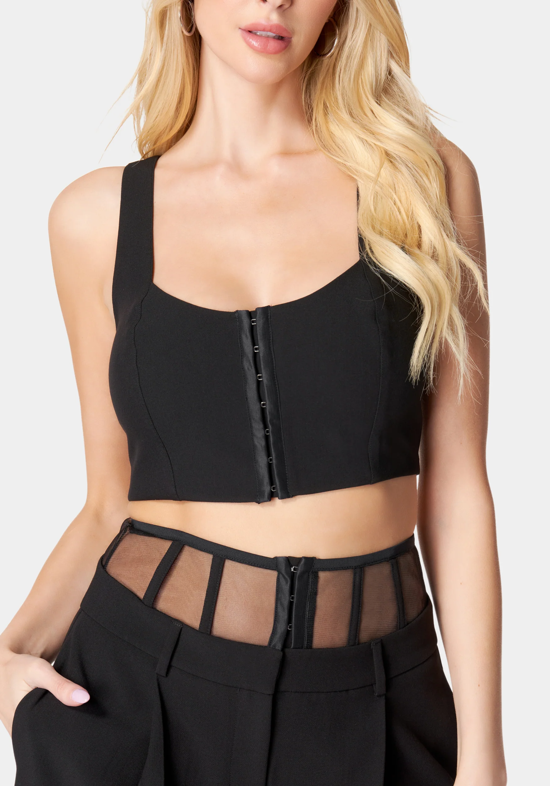 Hook & Eye Front Bustier Top - Image 4