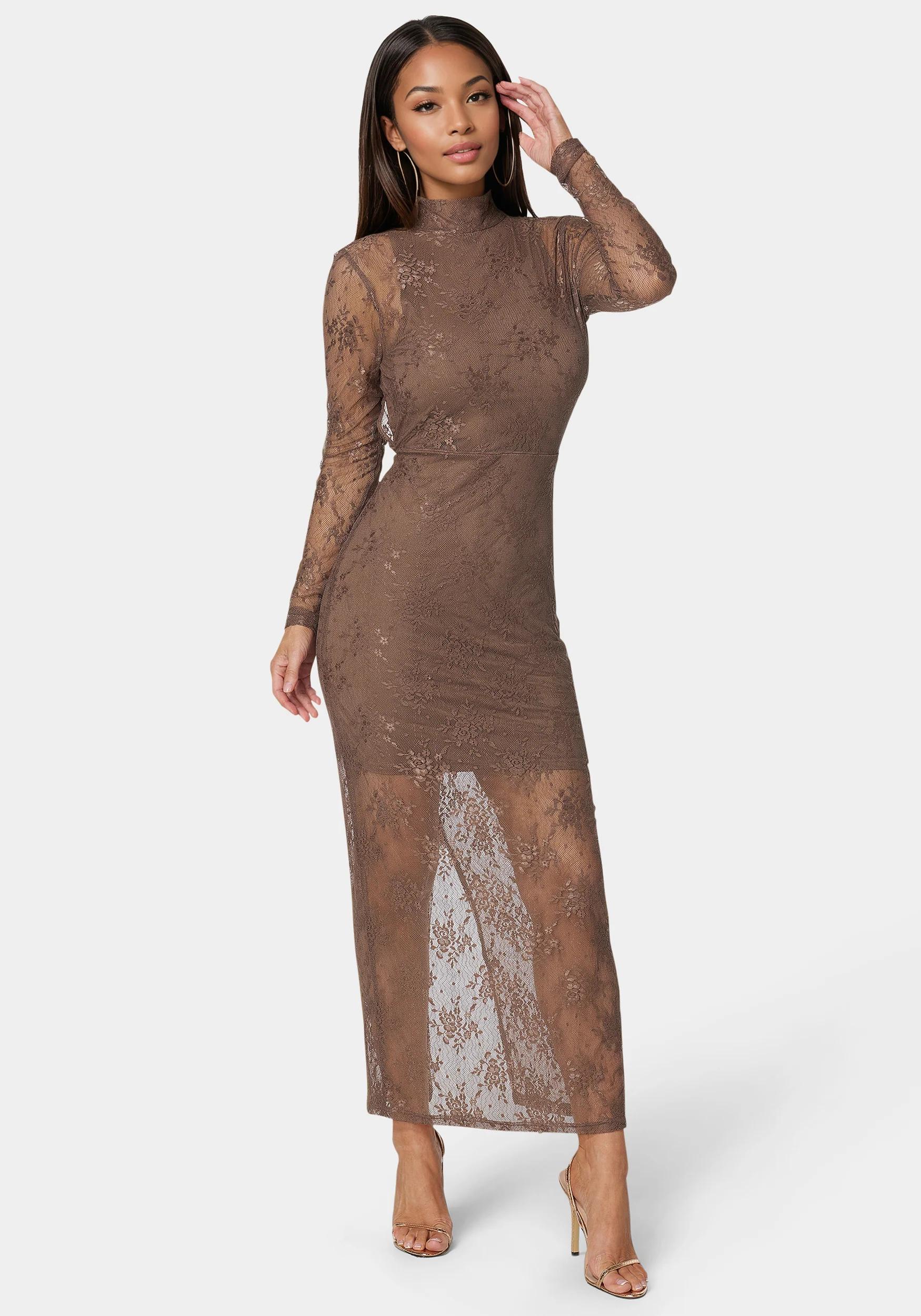 Illusion Lace Maxi Dress