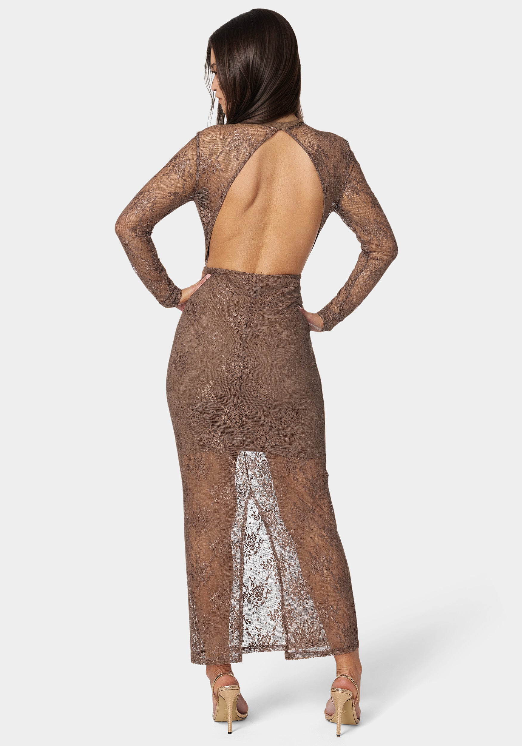 Illusion Lace Maxi Dress - Image 3