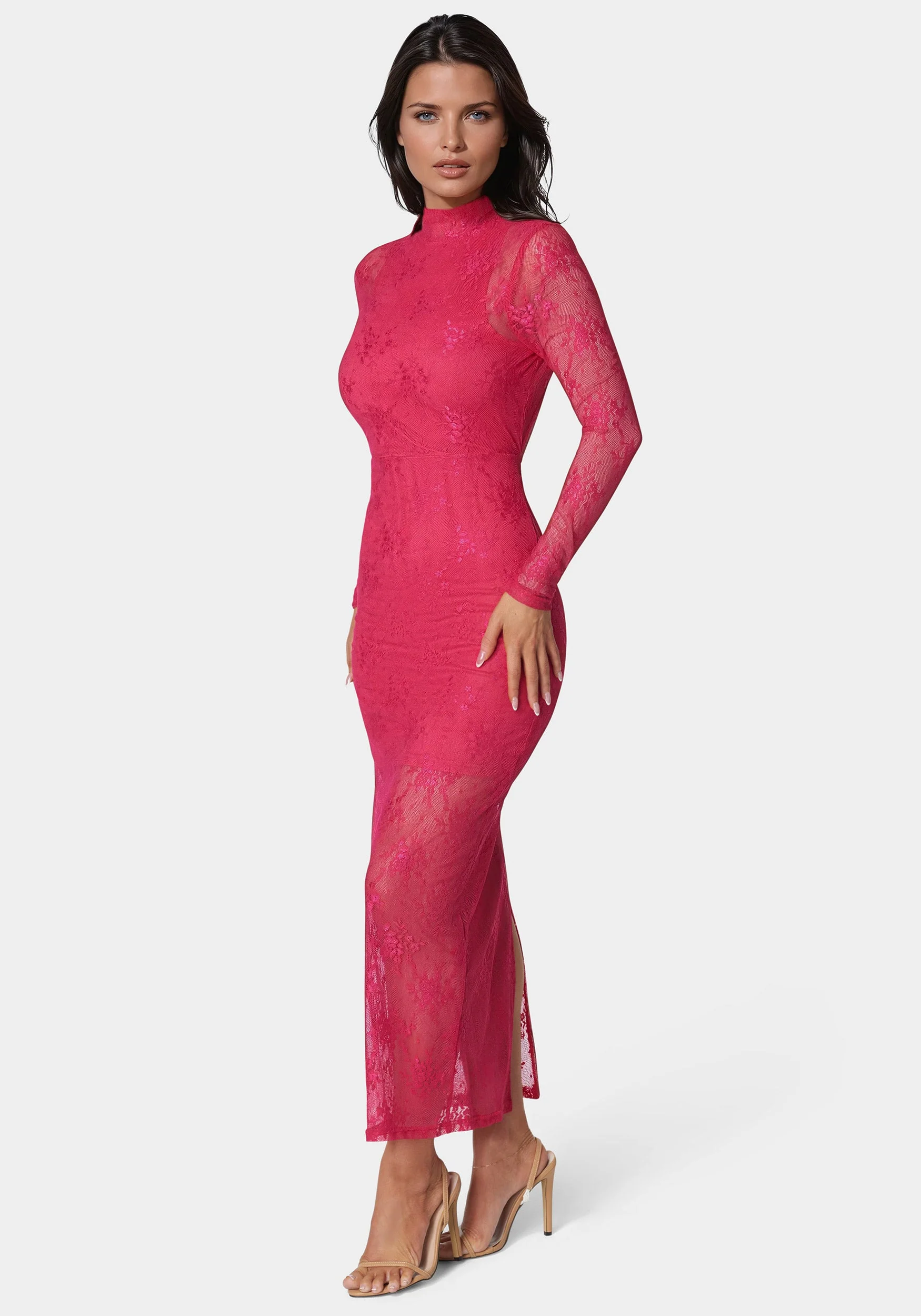 Illusion Lace Maxi Dress - Image 2