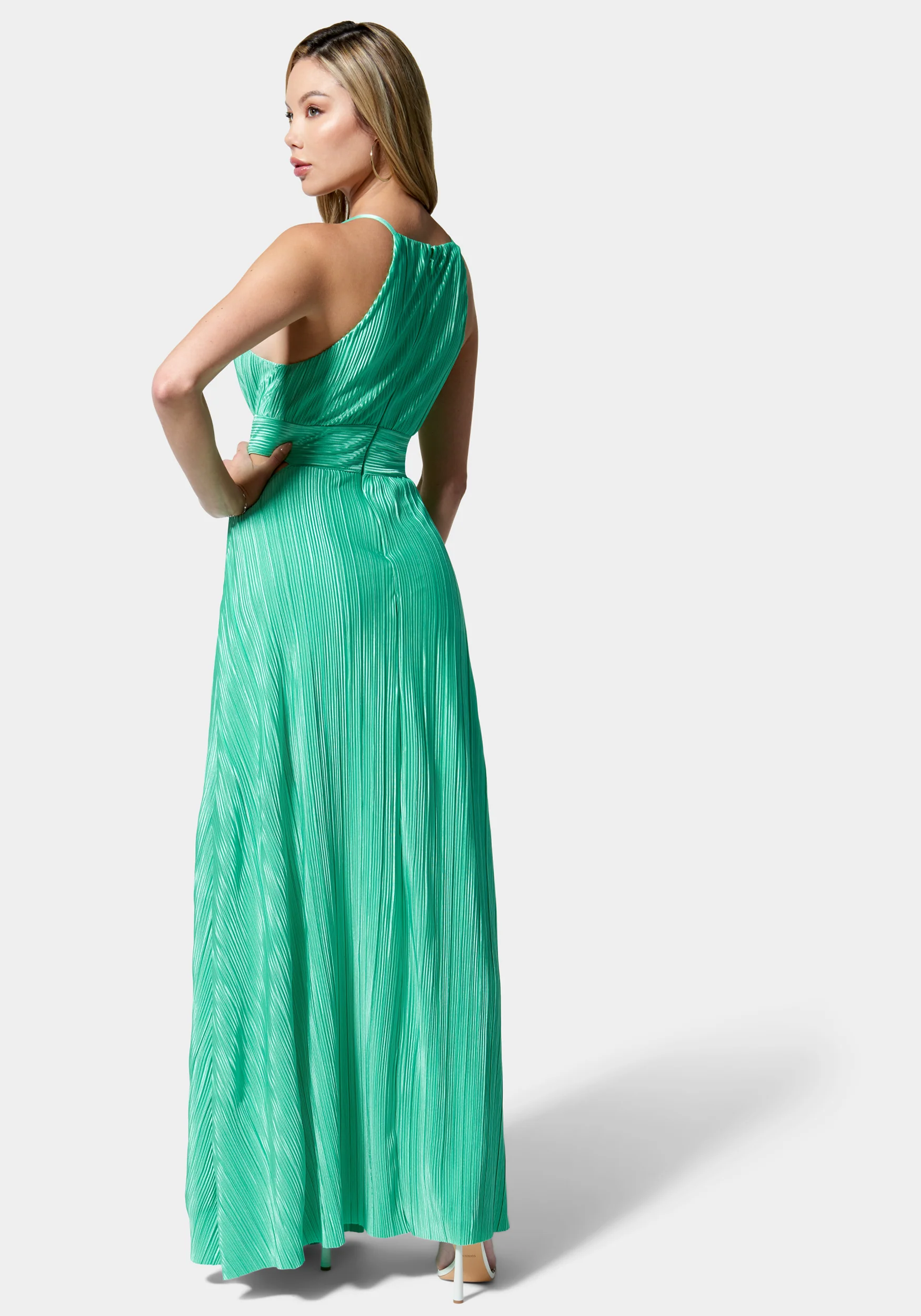 Knit Plisse Cutout Maxi - Image 3