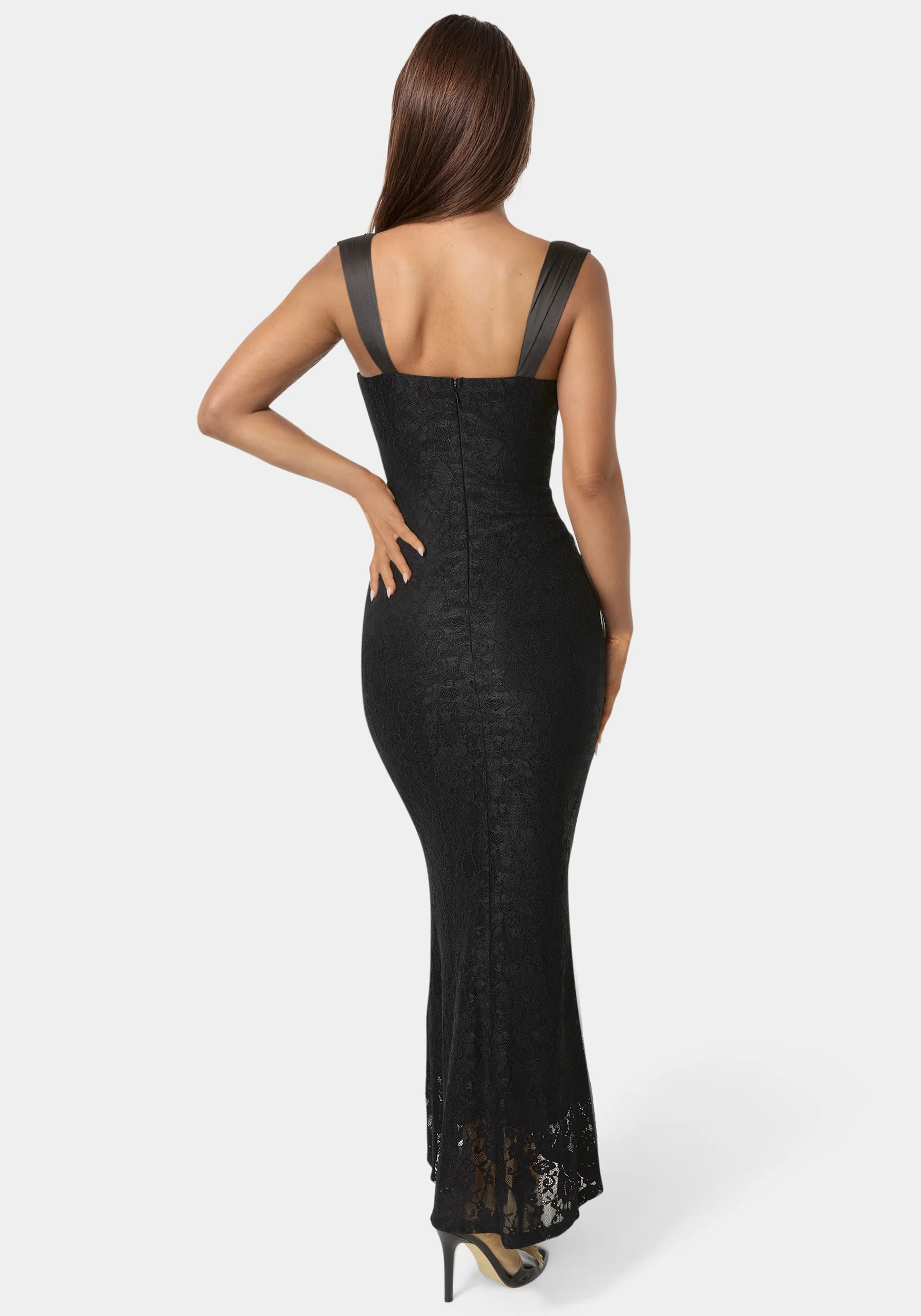 Lace Bustier Midi Dress - Image 3