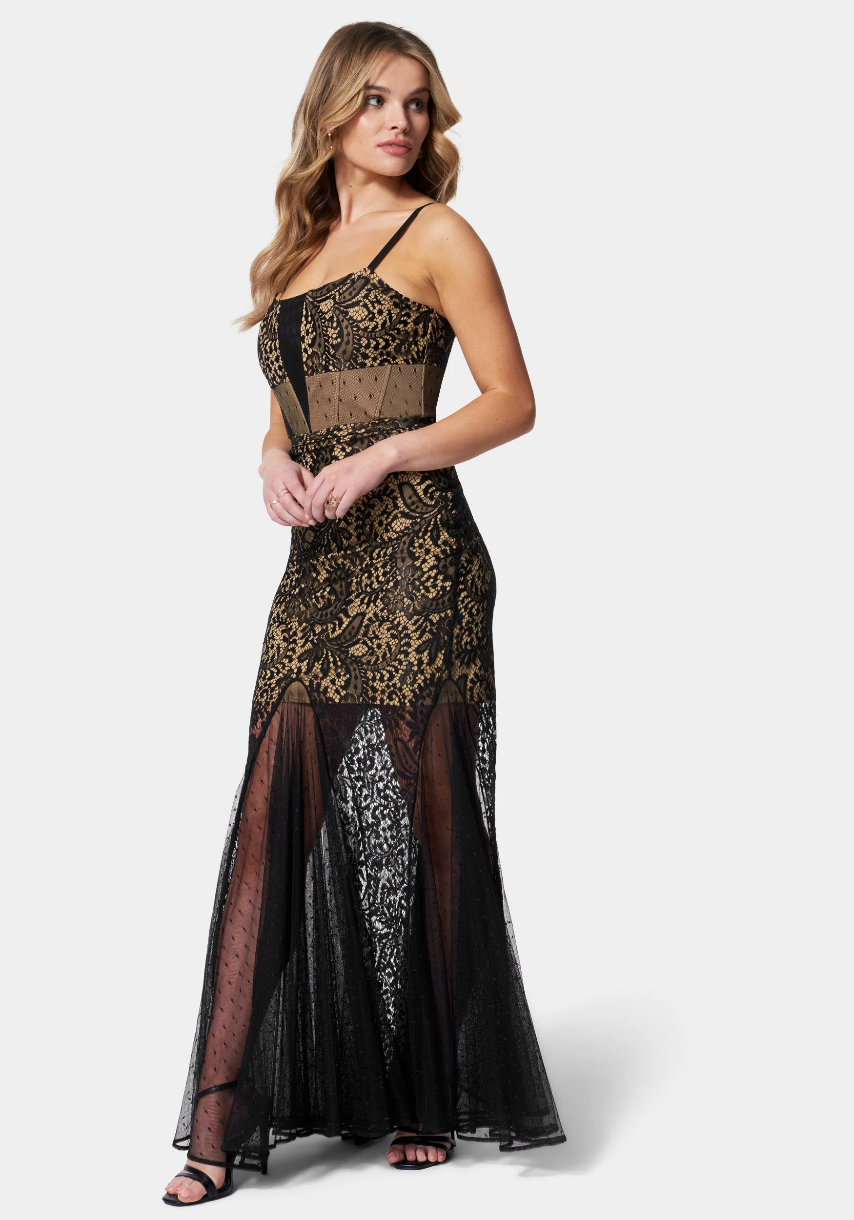 Lace Corset Mermaid Gown - Image 2