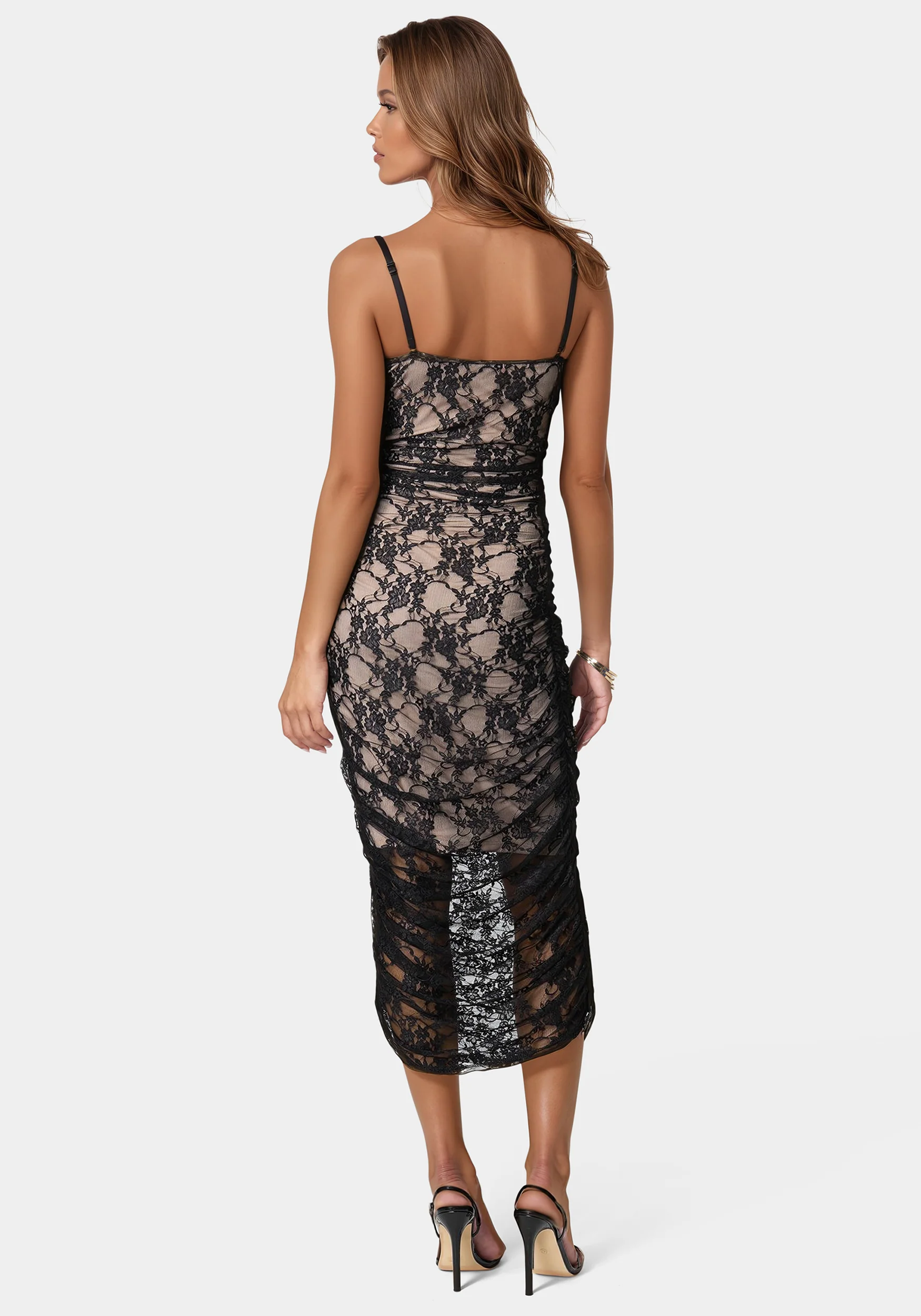 Lace Tube Midi Dress - Image 3