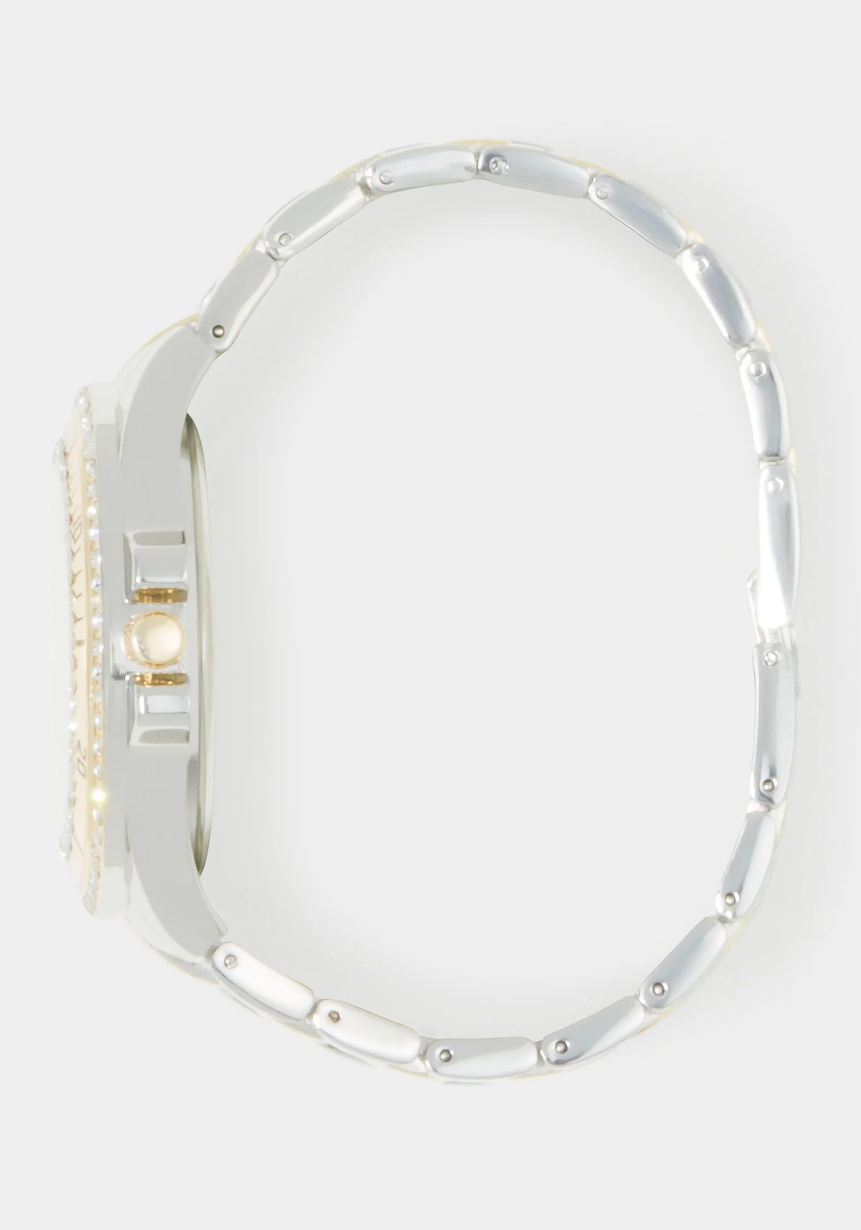 Link Bracelet Crystal Sport Bezel Watch - Image 3