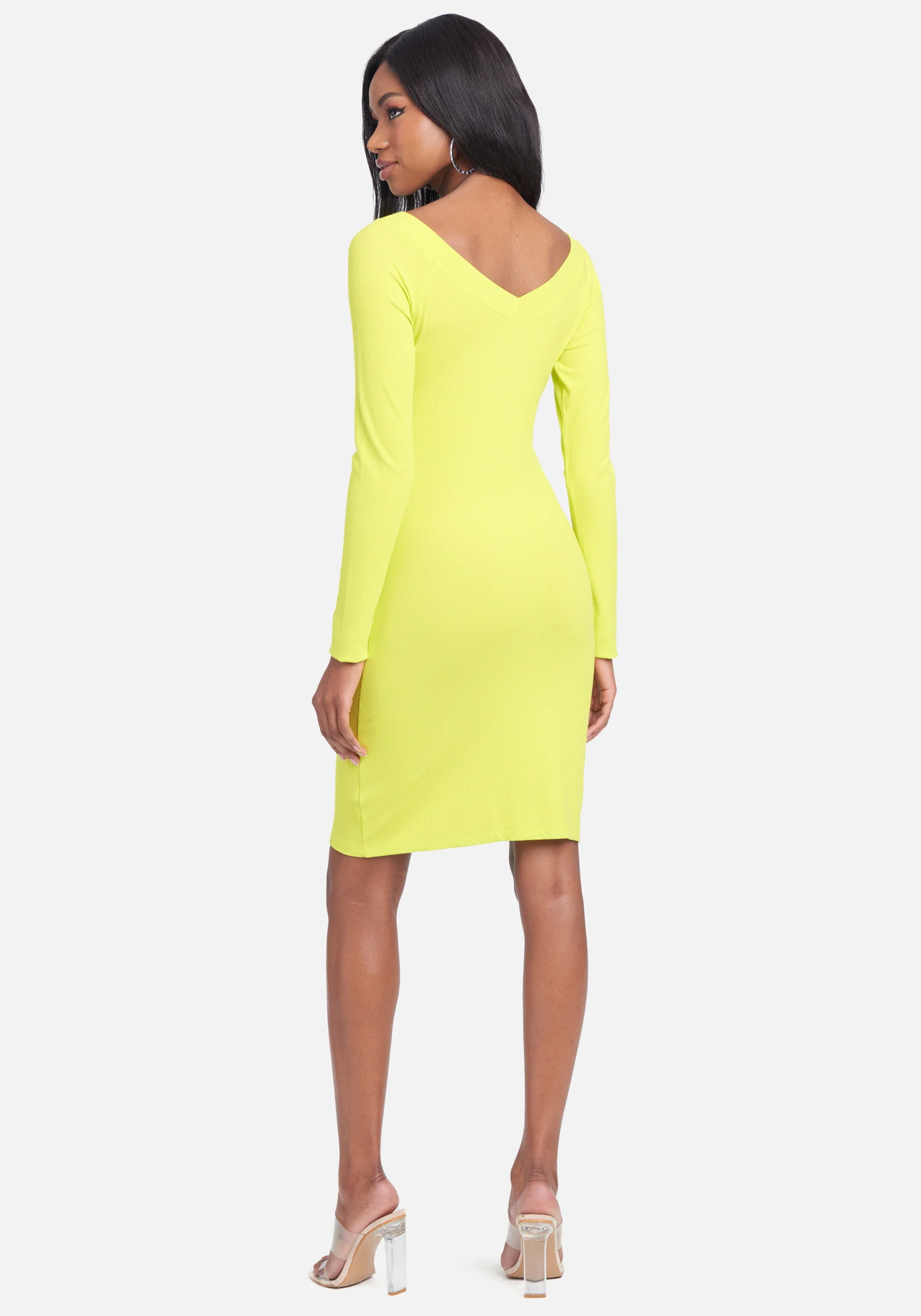 Crystal Logo Long Sleeve Dress - Image 3