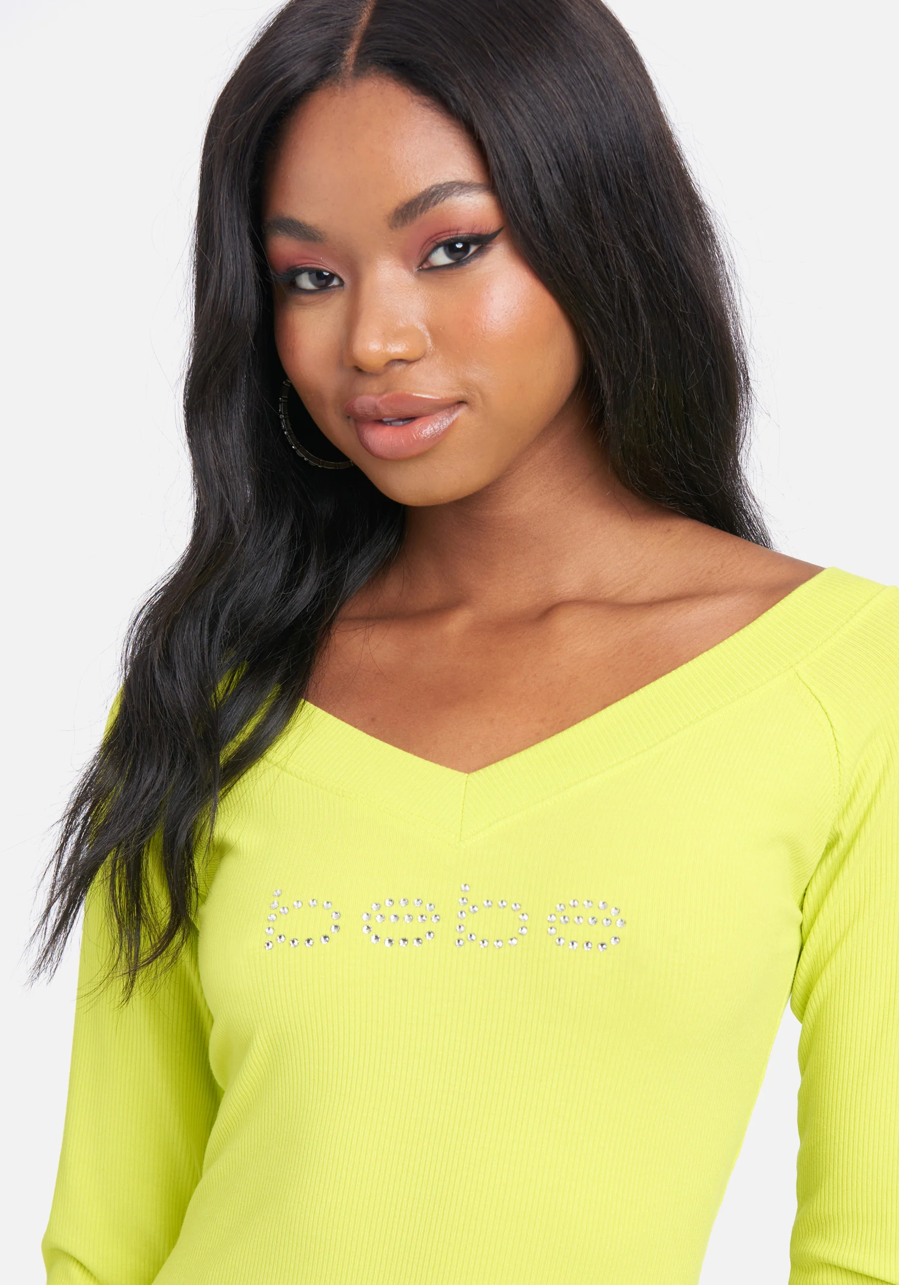 Crystal Logo Long Sleeve Dress - Image 4