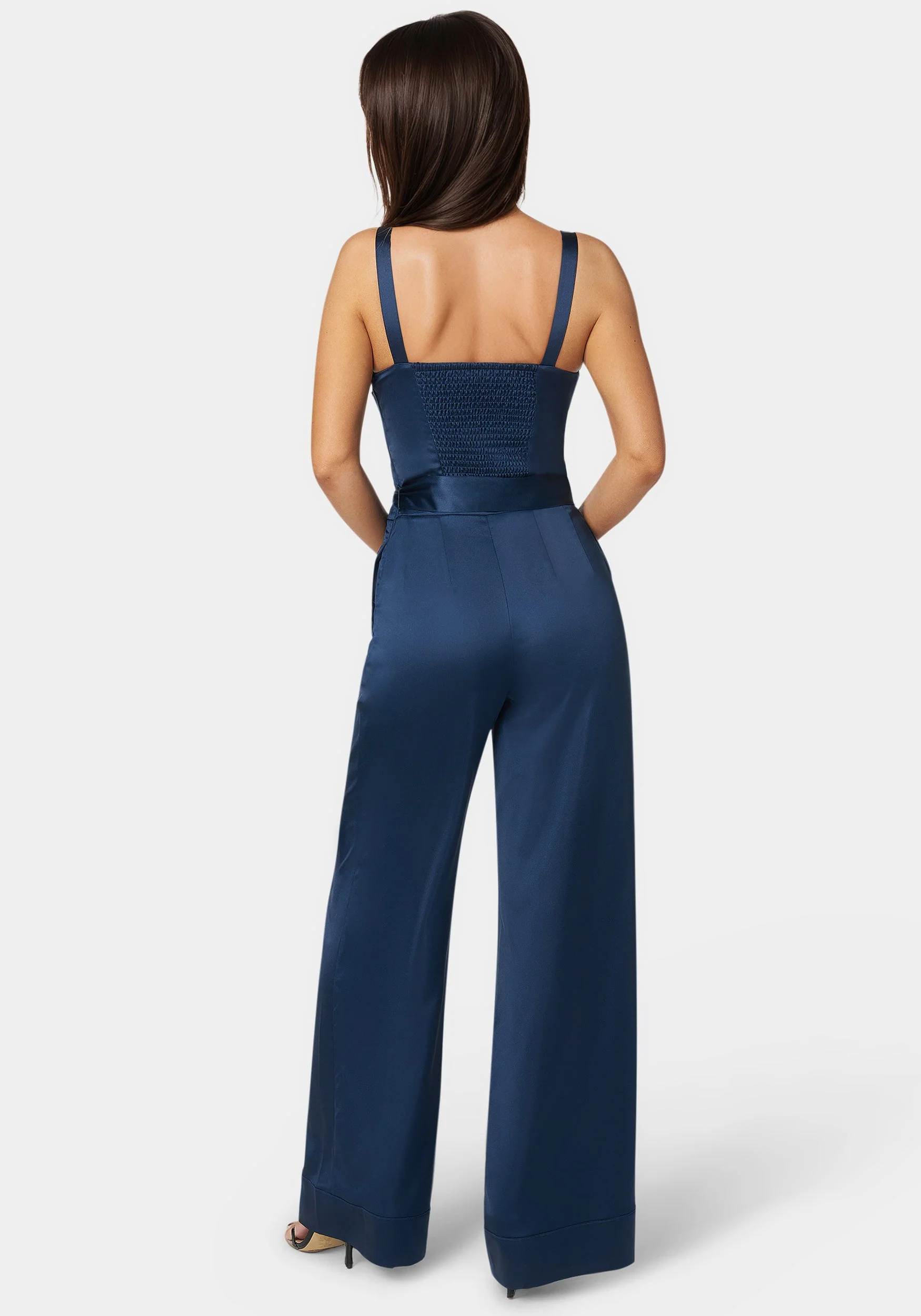 Luxe Satin Ultra Wide Leg Jumpsuit - Image 3