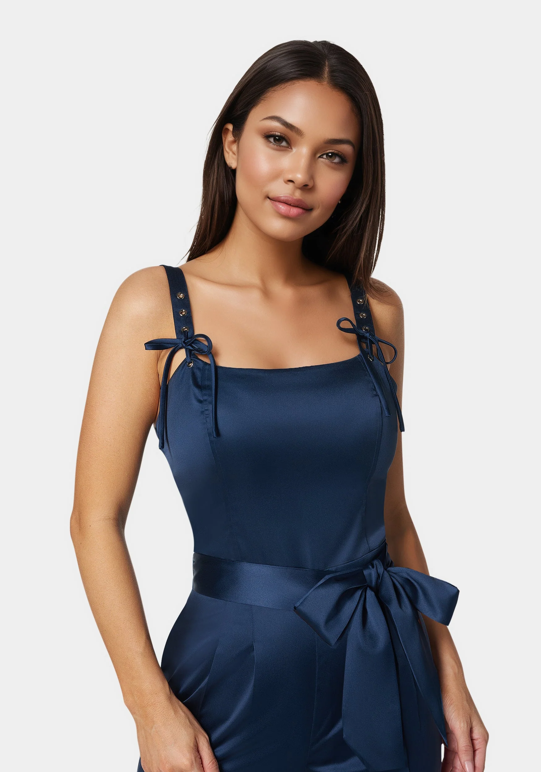 Luxe Satin Ultra Wide Leg Jumpsuit - Image 4