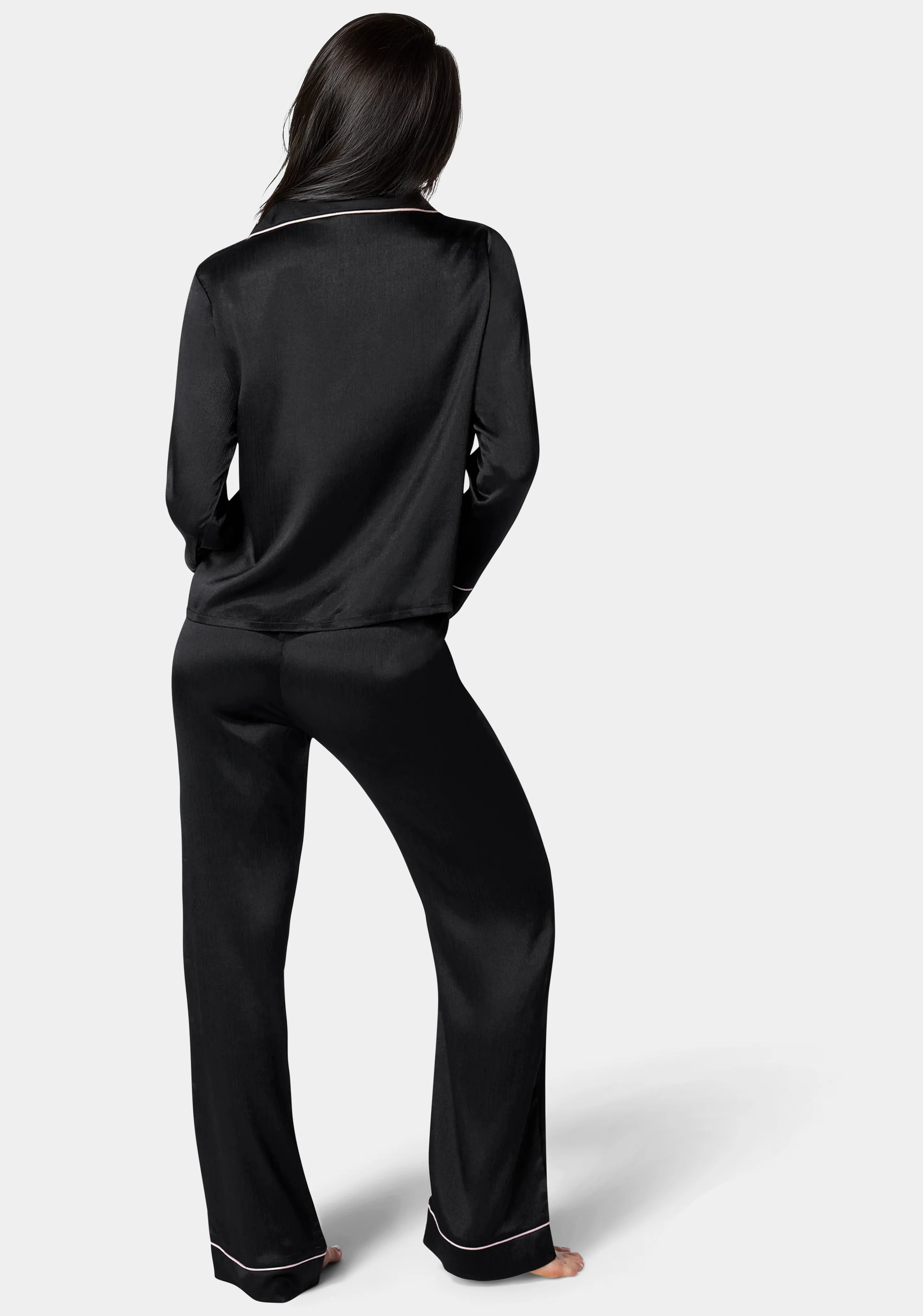 Luxury Textured Charmeuse Pajama Set - Image 3