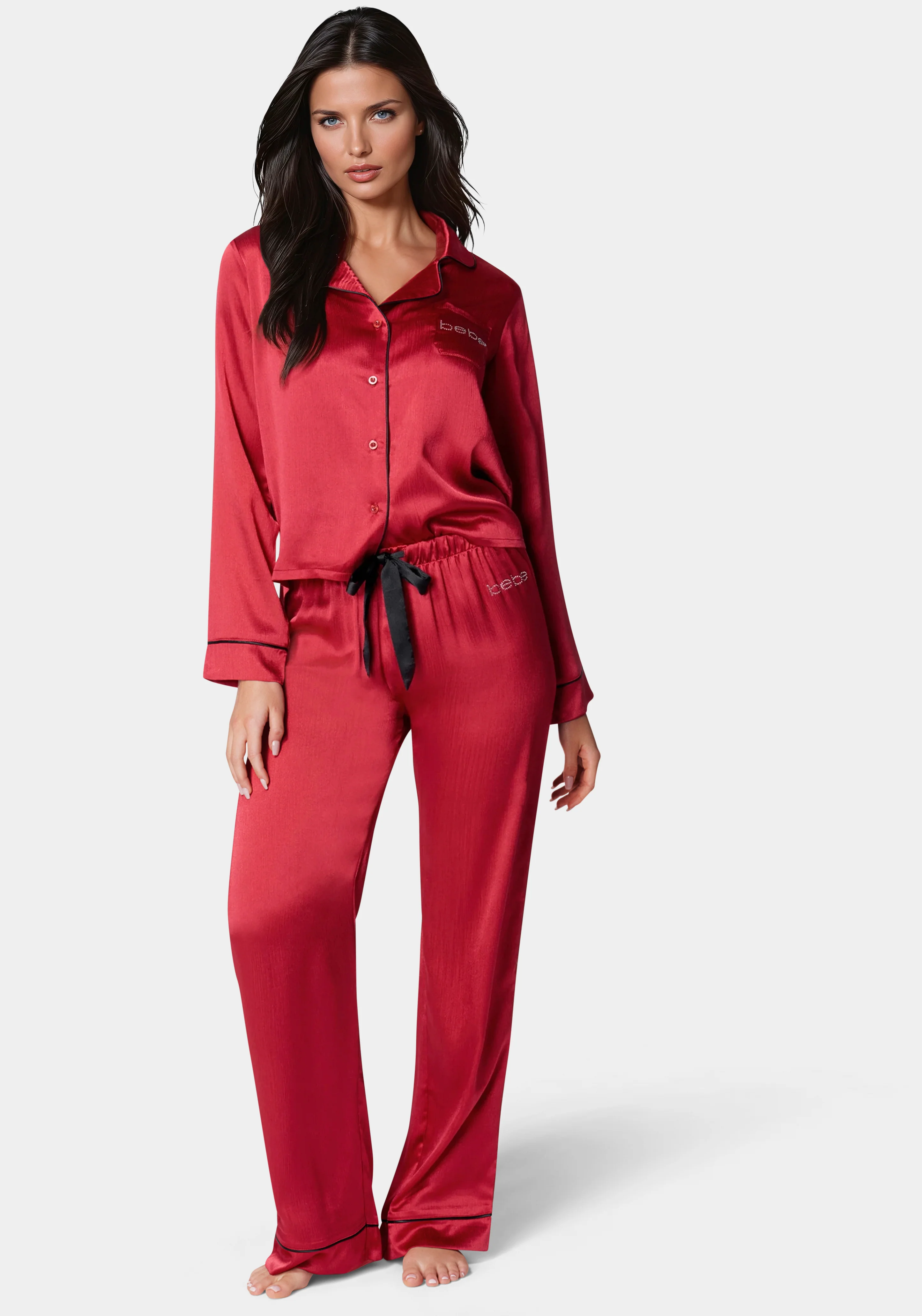 Luxury Textured Charmeuse Pajama Set