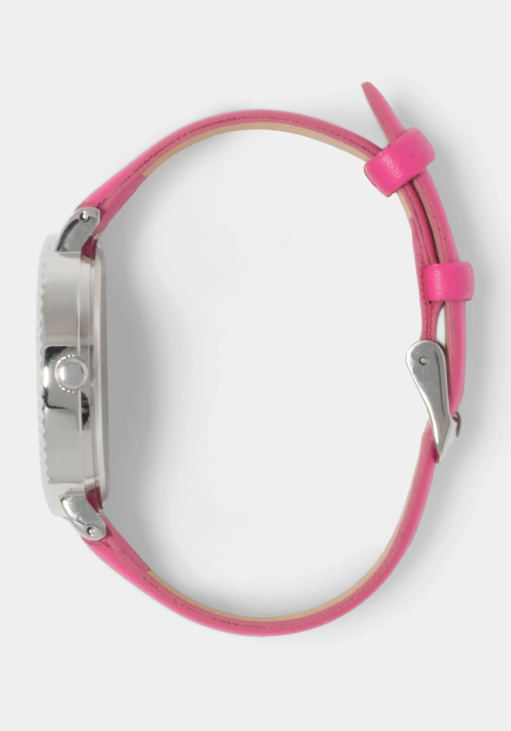 Magenta Strap Watch with Crystal Bezel - Image 3
