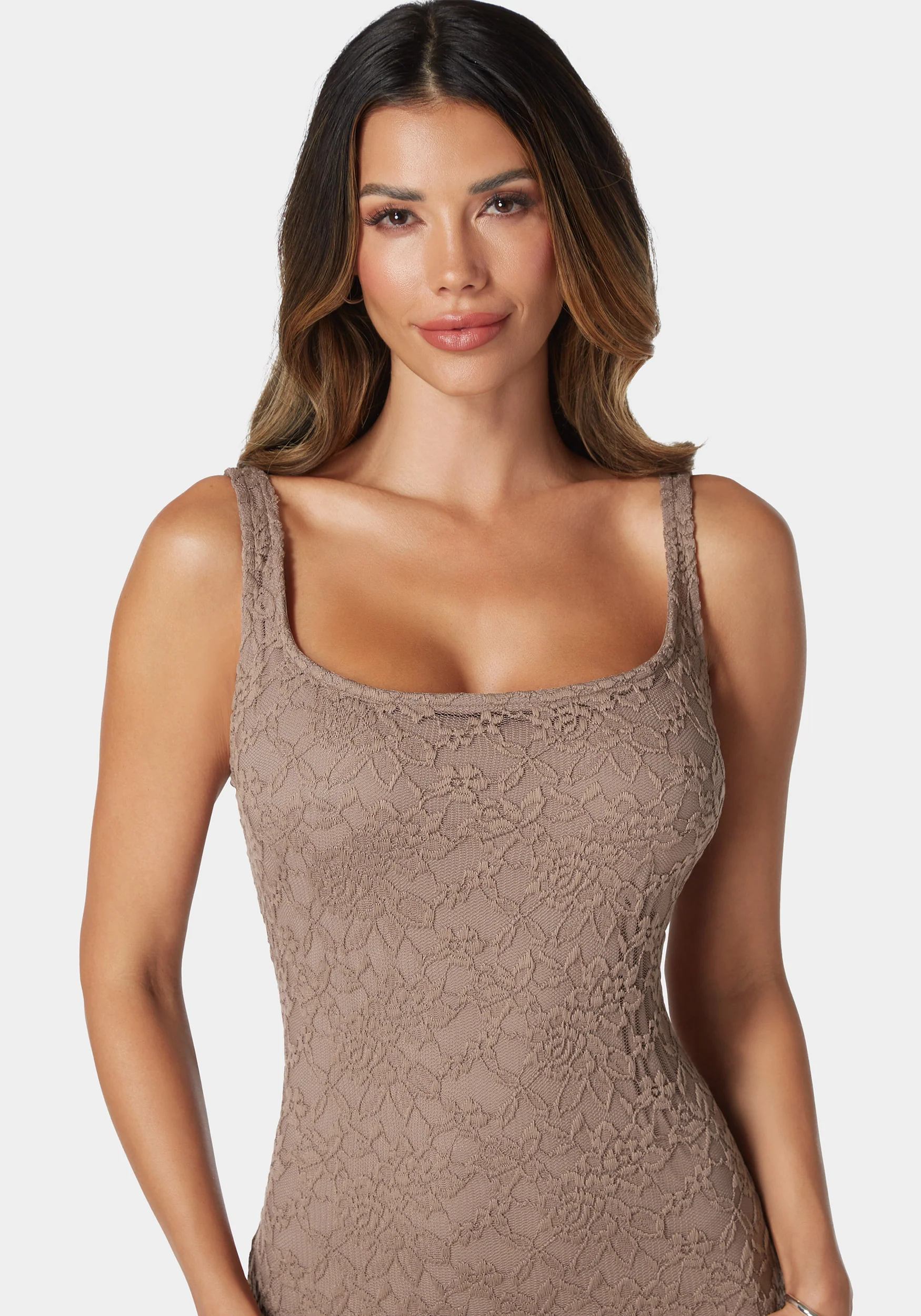 Marseille Lace Square Neck Tank Dress - Image 4