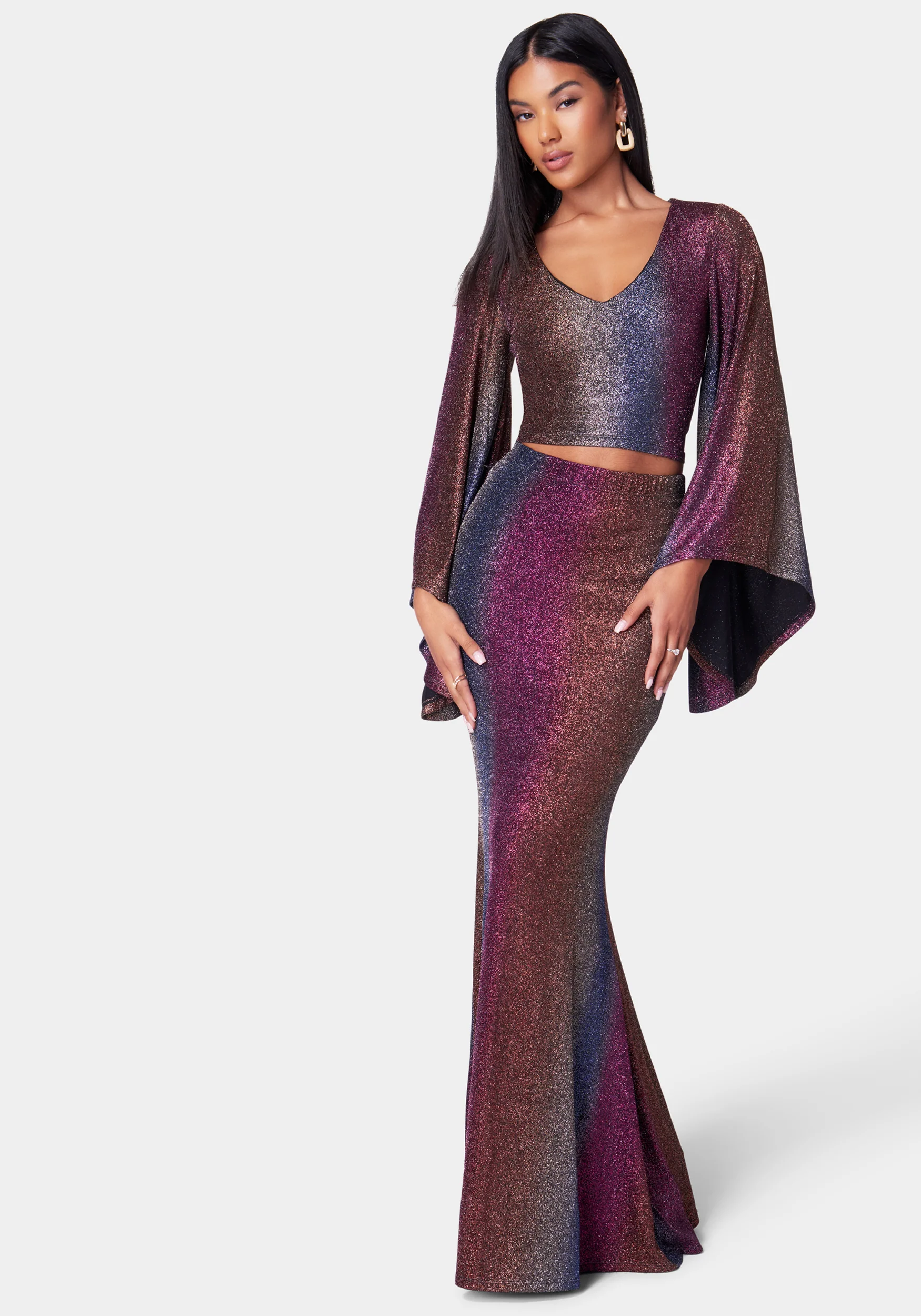 Mermaid Ombre Knit Skirt - Image 2