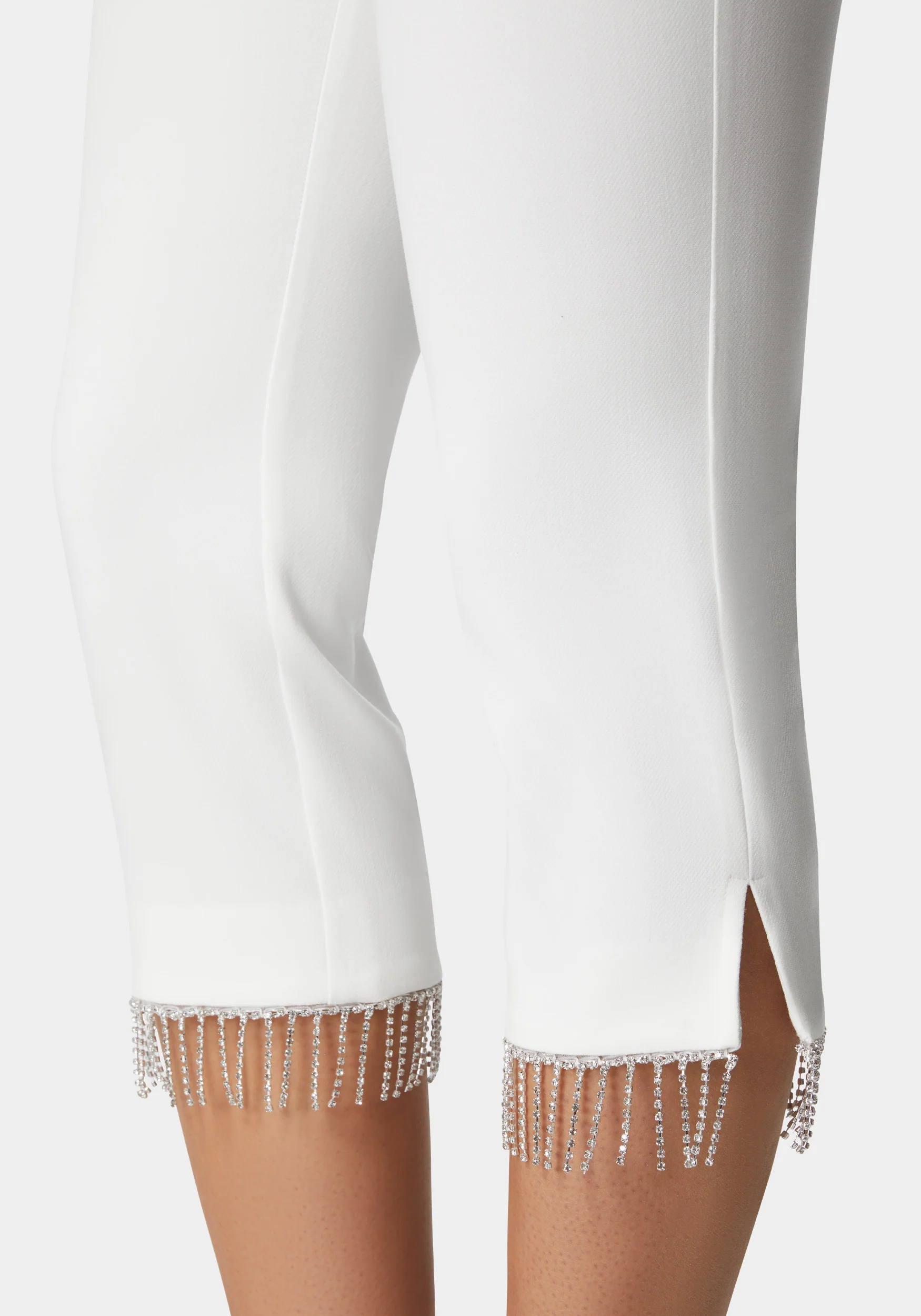 Mid Waist Rhinestone Fringe Capri - Image 4