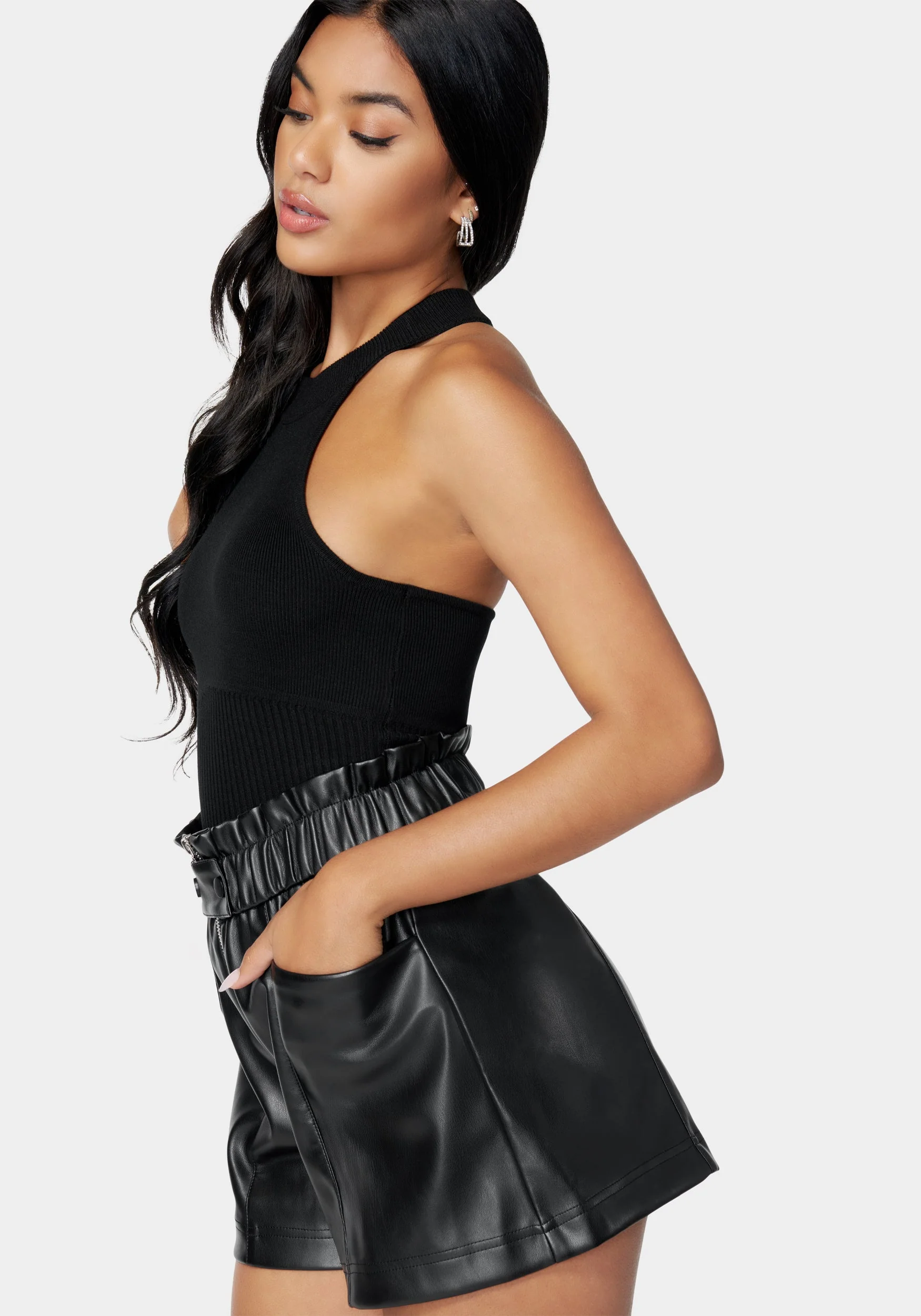 Mock Neck Halter Sweater - Image 2