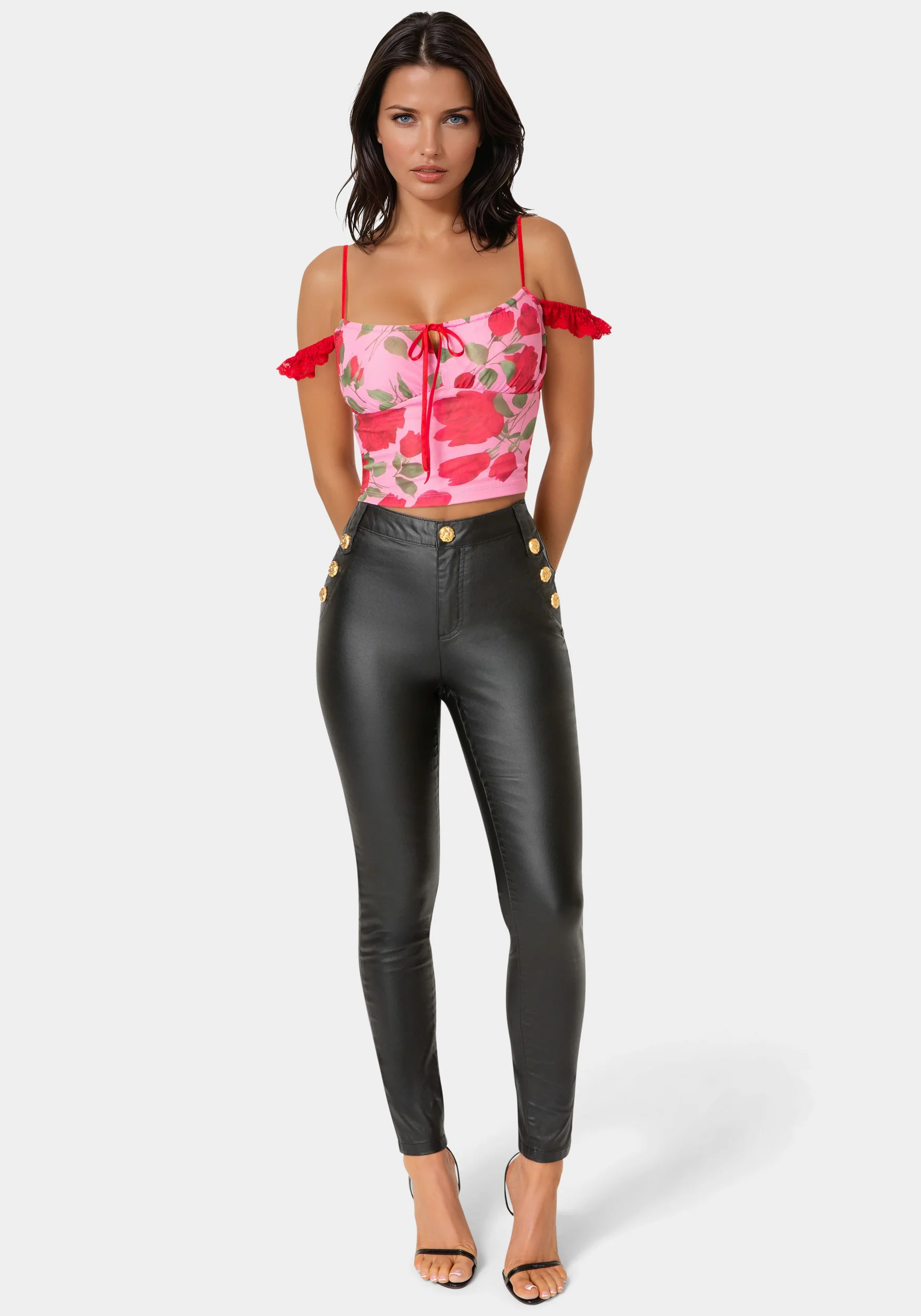 Natural Waist Coated Skinny Leg Jeans - Image 2