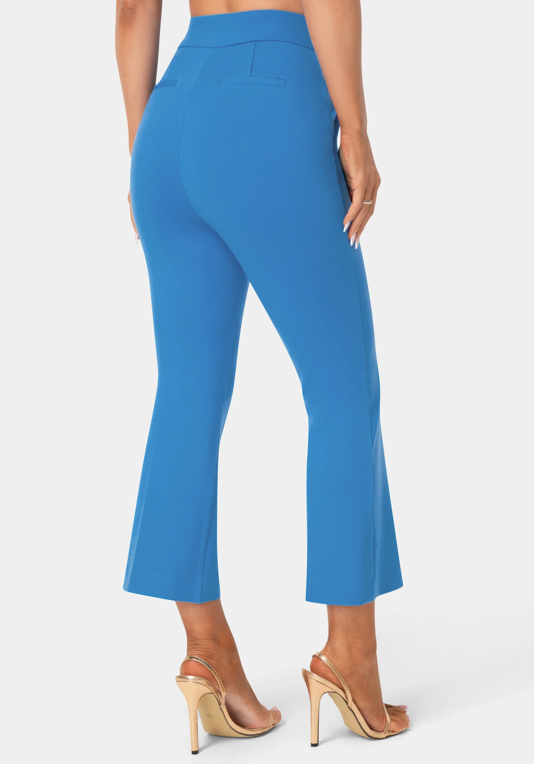 Natural Waist Cropped Flare Leg Pant - Image 3