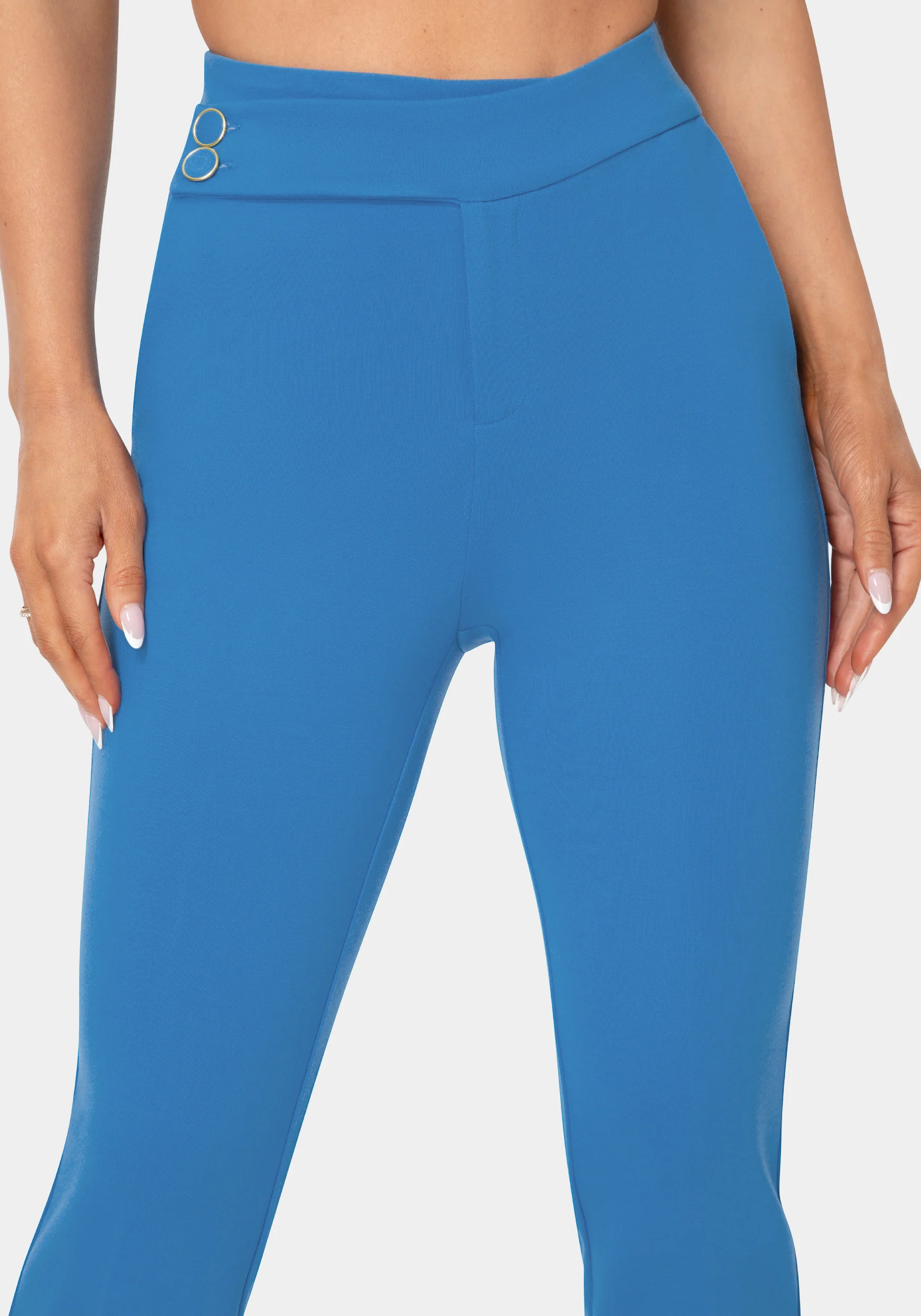 Natural Waist Cropped Flare Leg Pant - Image 4
