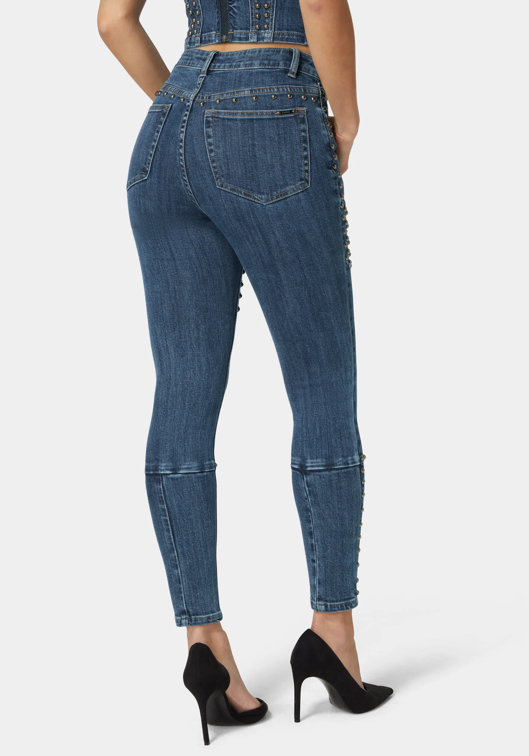 Natural Waist Skinny Leg Jeans - Image 3