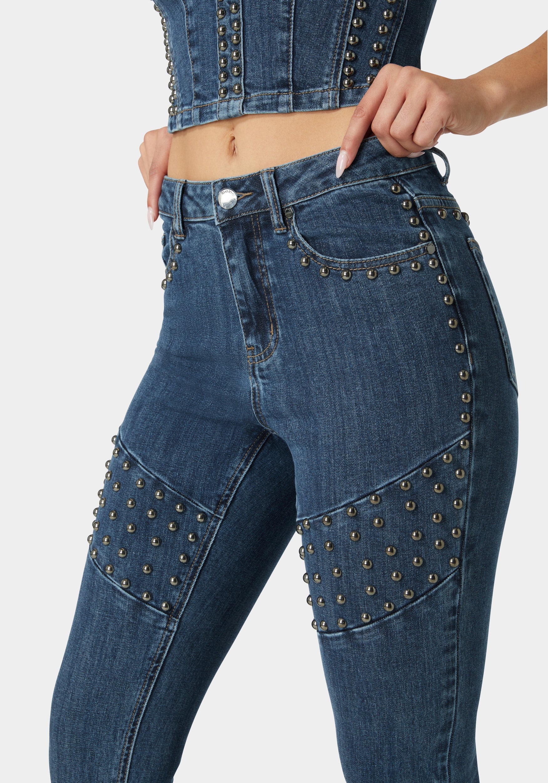 Natural Waist Skinny Leg Jeans - Image 4
