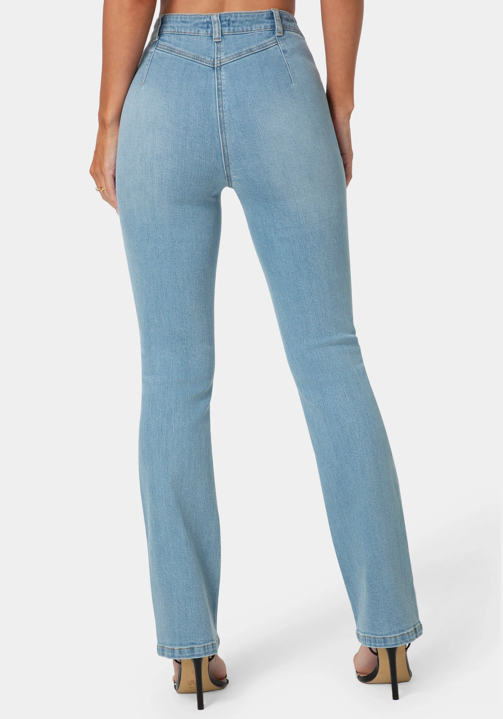 Natural Waist Straight Leg Jeans - Image 3