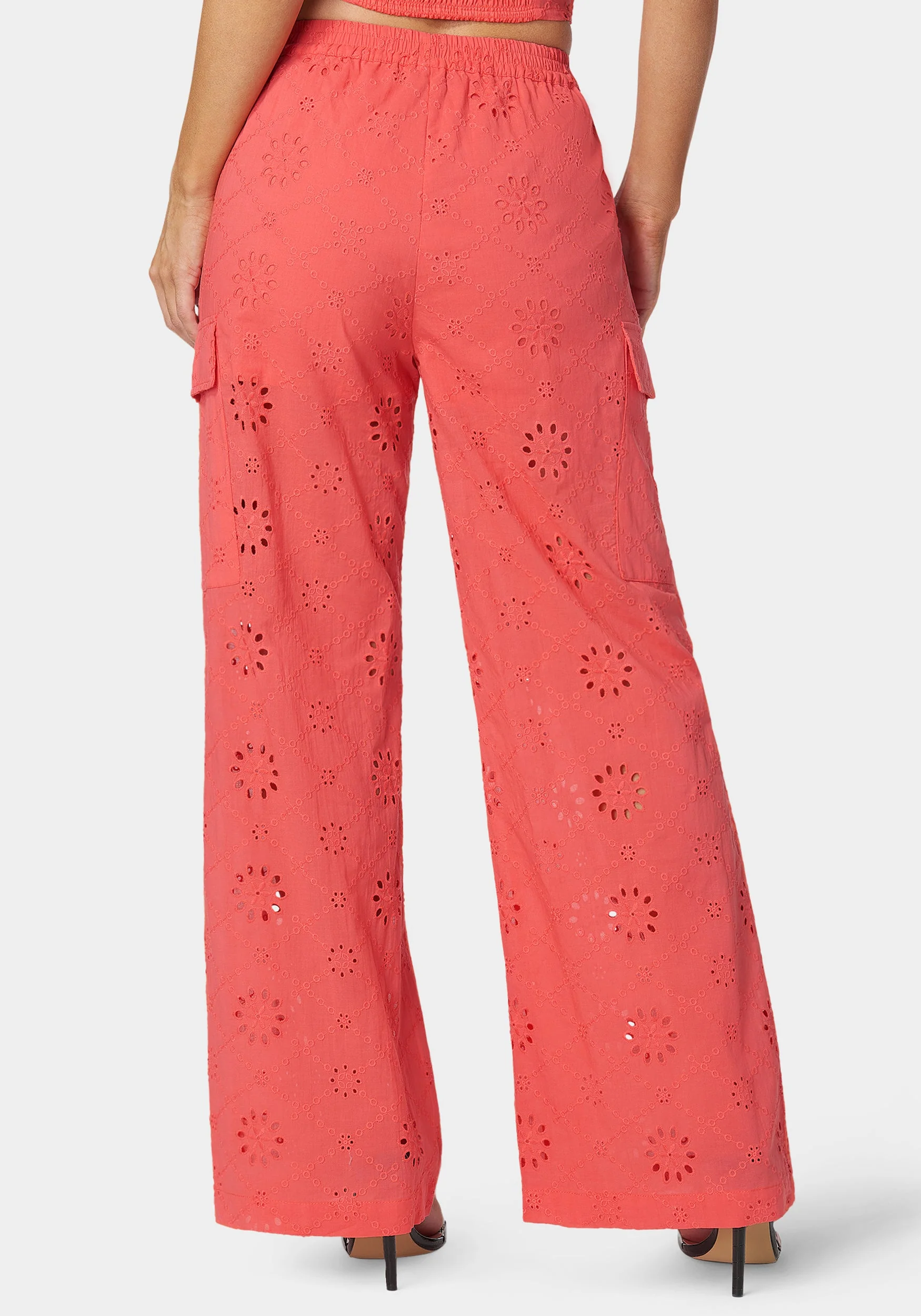 Natural Waist Palazzo Leg Cargo Pant - Image 2
