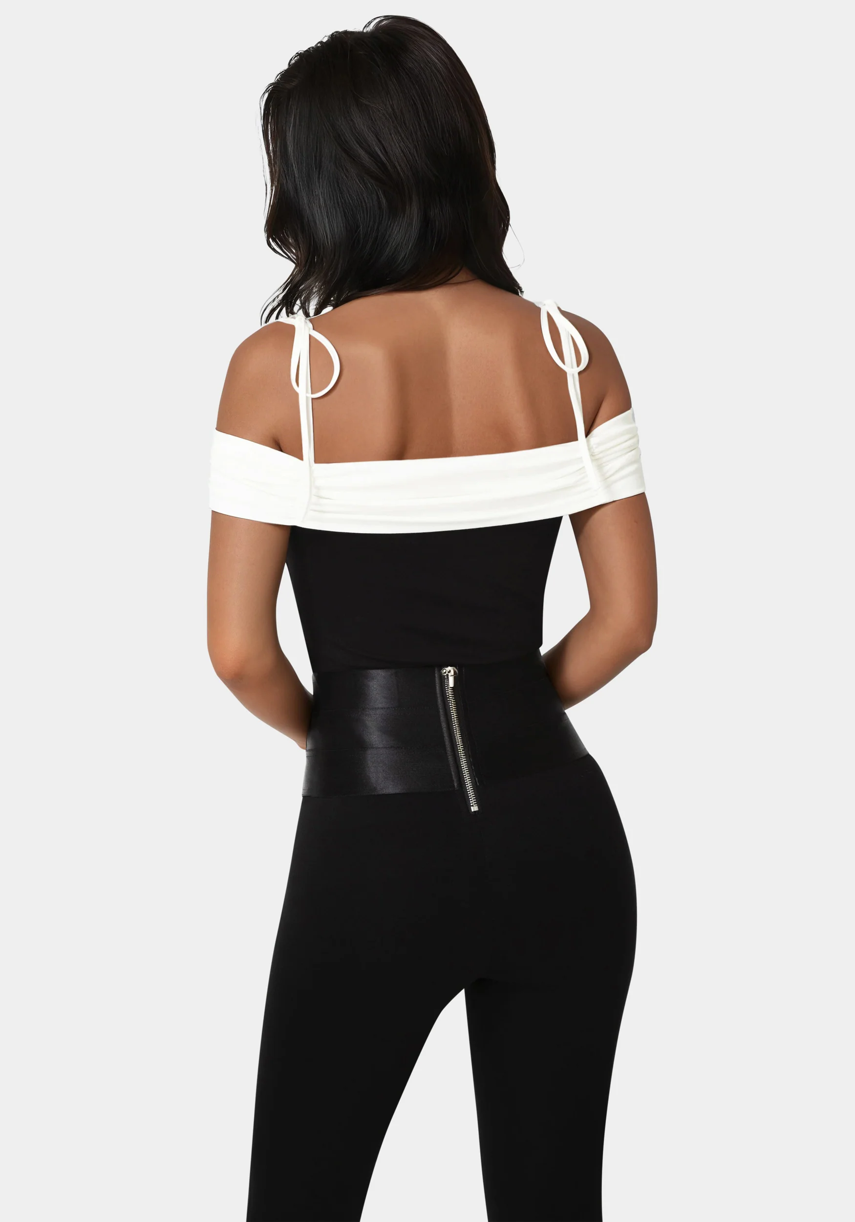 Off Shoulder Bow Tie Top - Image 3