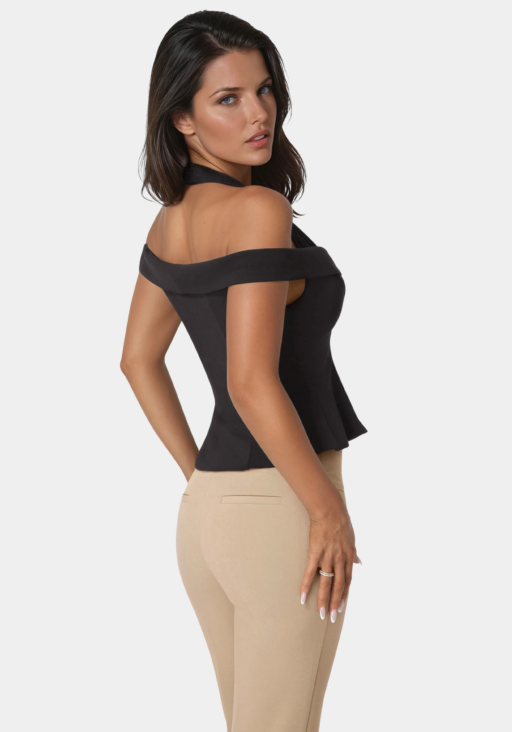 Off Shoulder Halter Top - Image 2