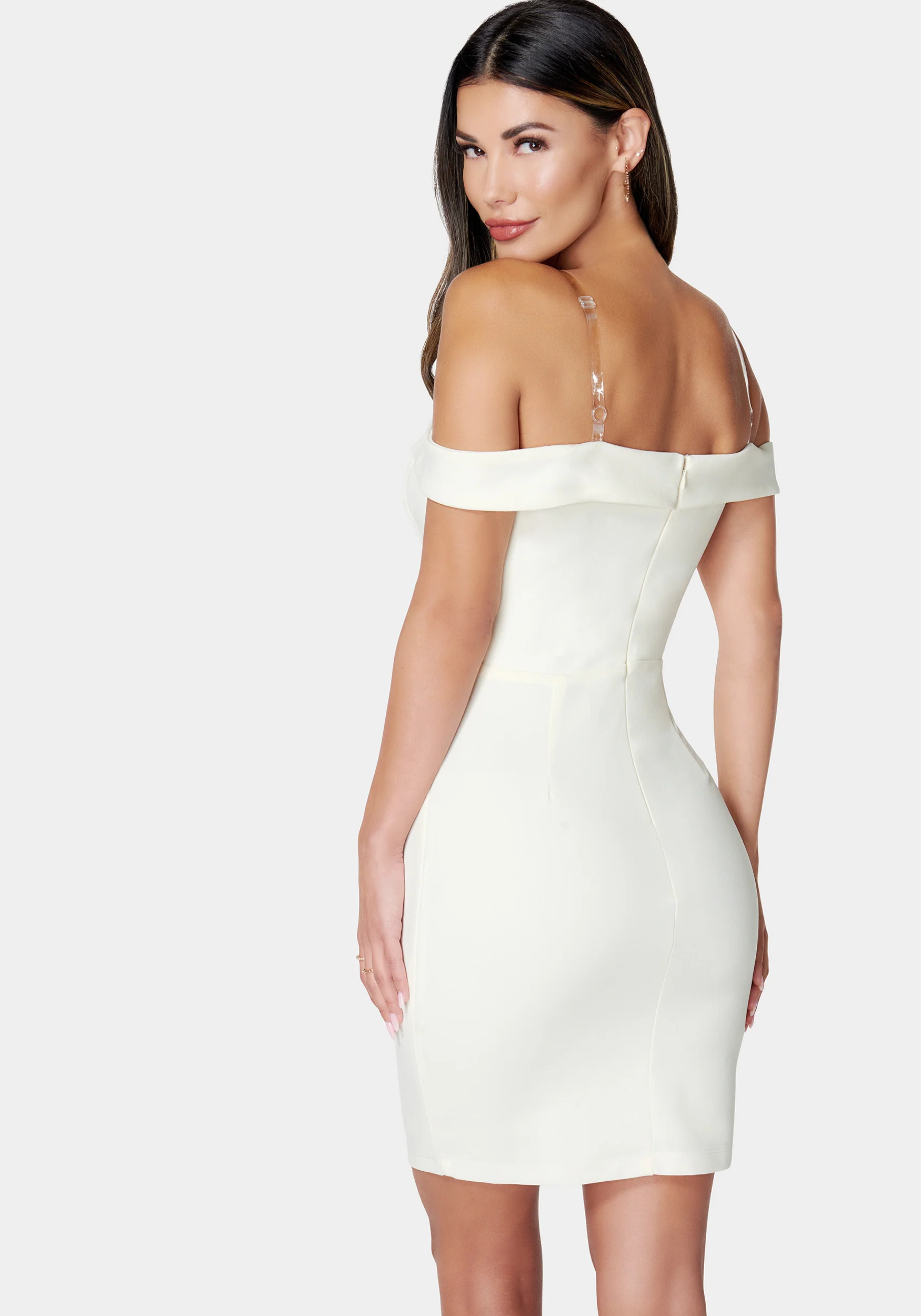 Off Shoulder Knit Dress - Image 3