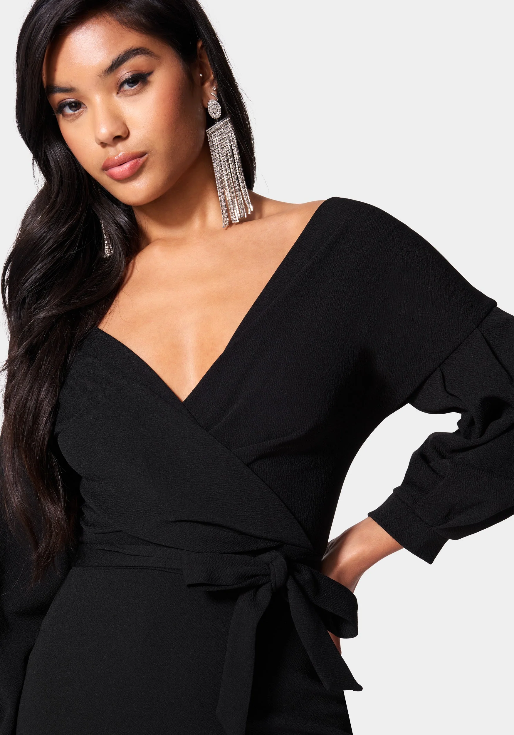 Off Shoulder Puff Sleeve Pencil Dress - Image 4