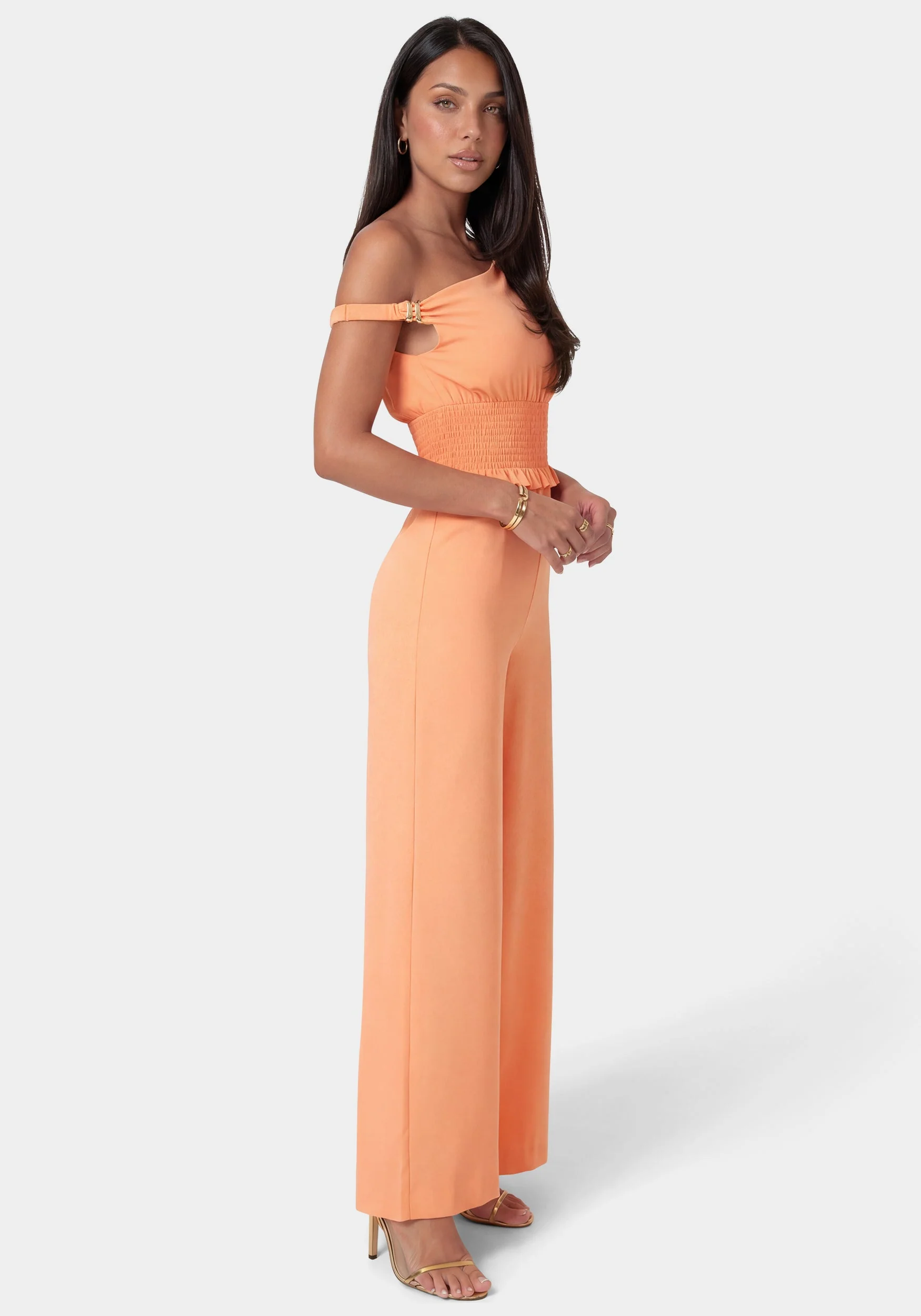 Off Shoulder Wide Leg Jumpsuit - Image 2