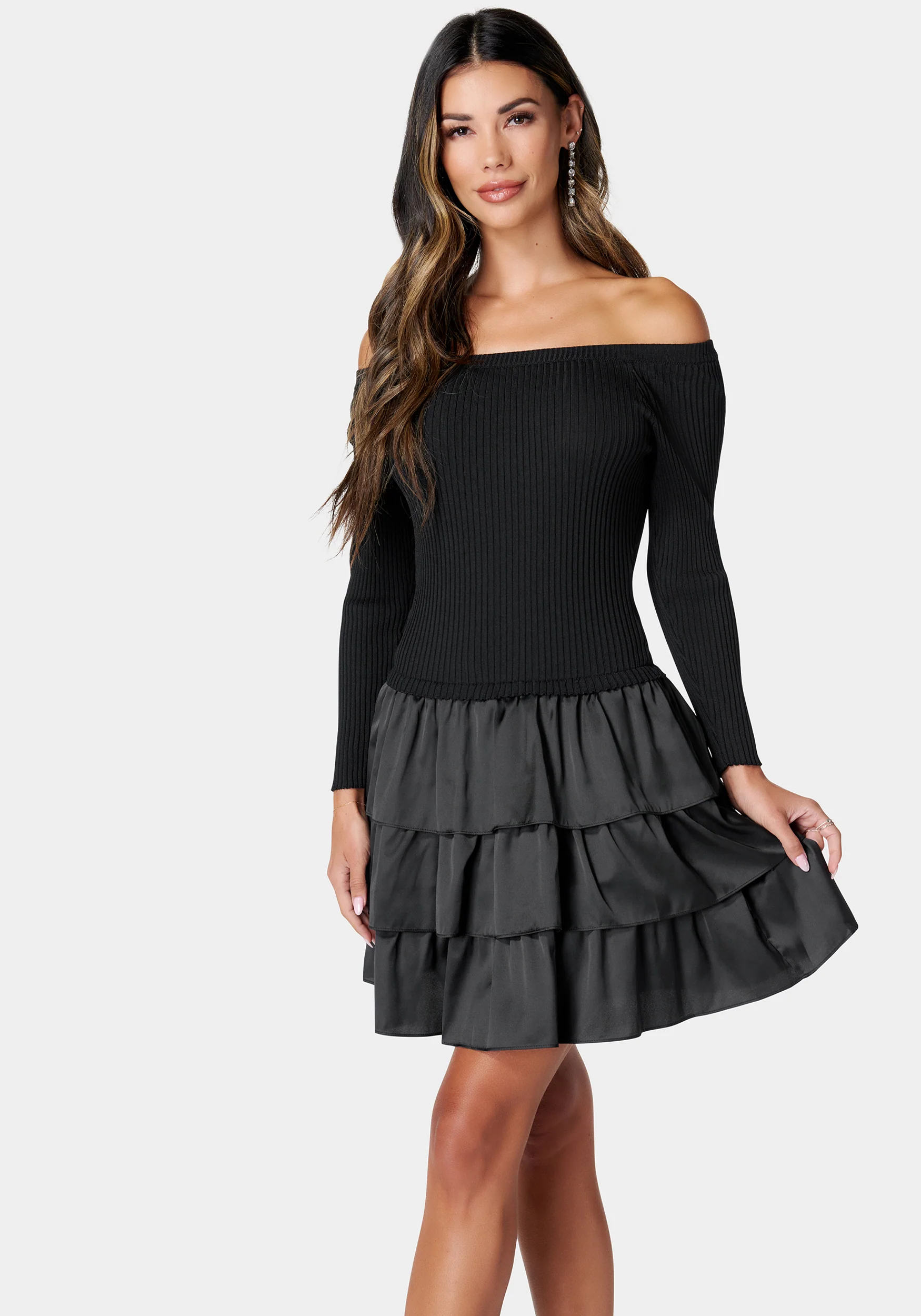 Off The Shoulder Tiered Dress - Image 2