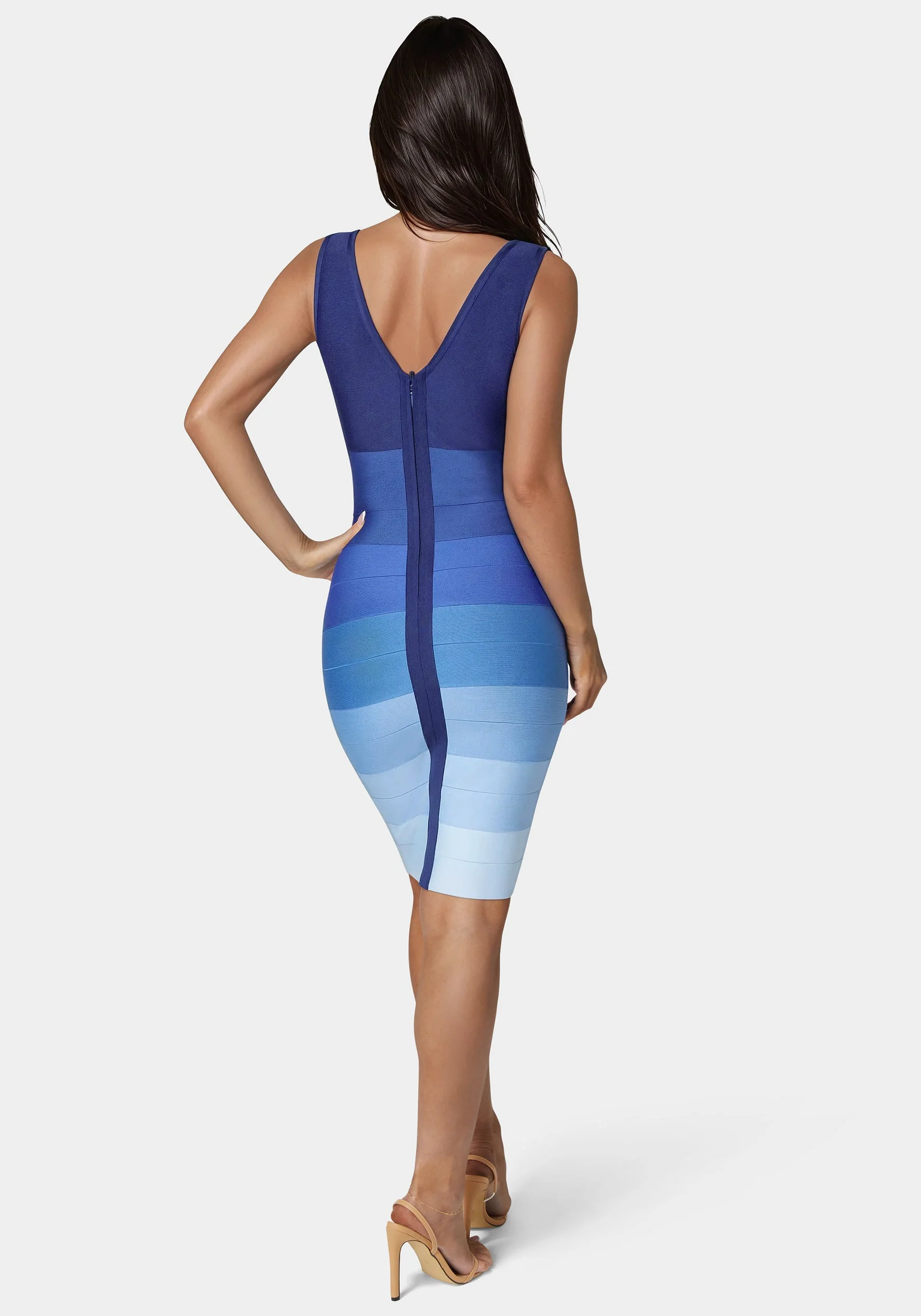 Ombre Bandage Midi Dress - Image 4