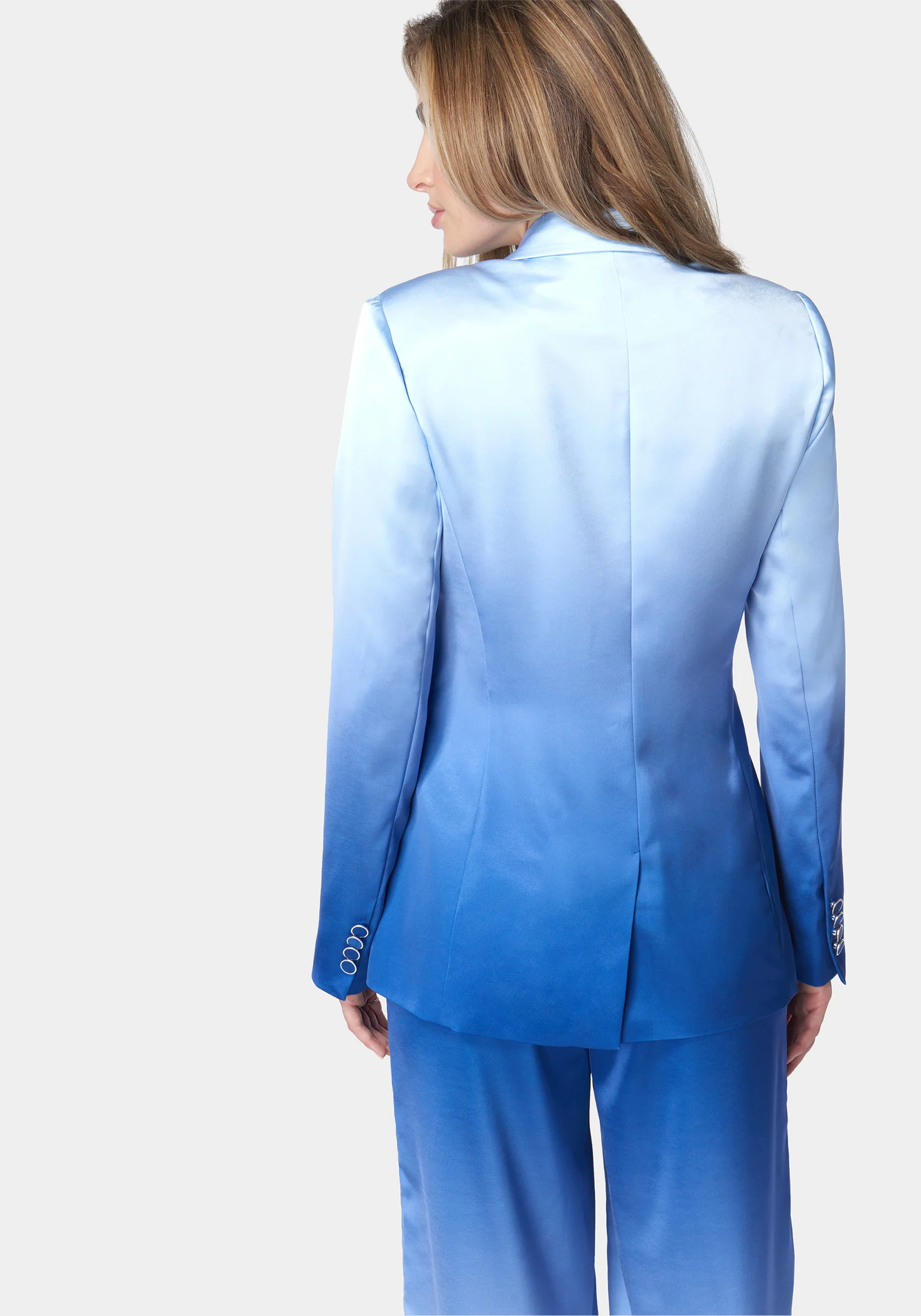 Ombre Satin Single Breasted Jacket - Image 3