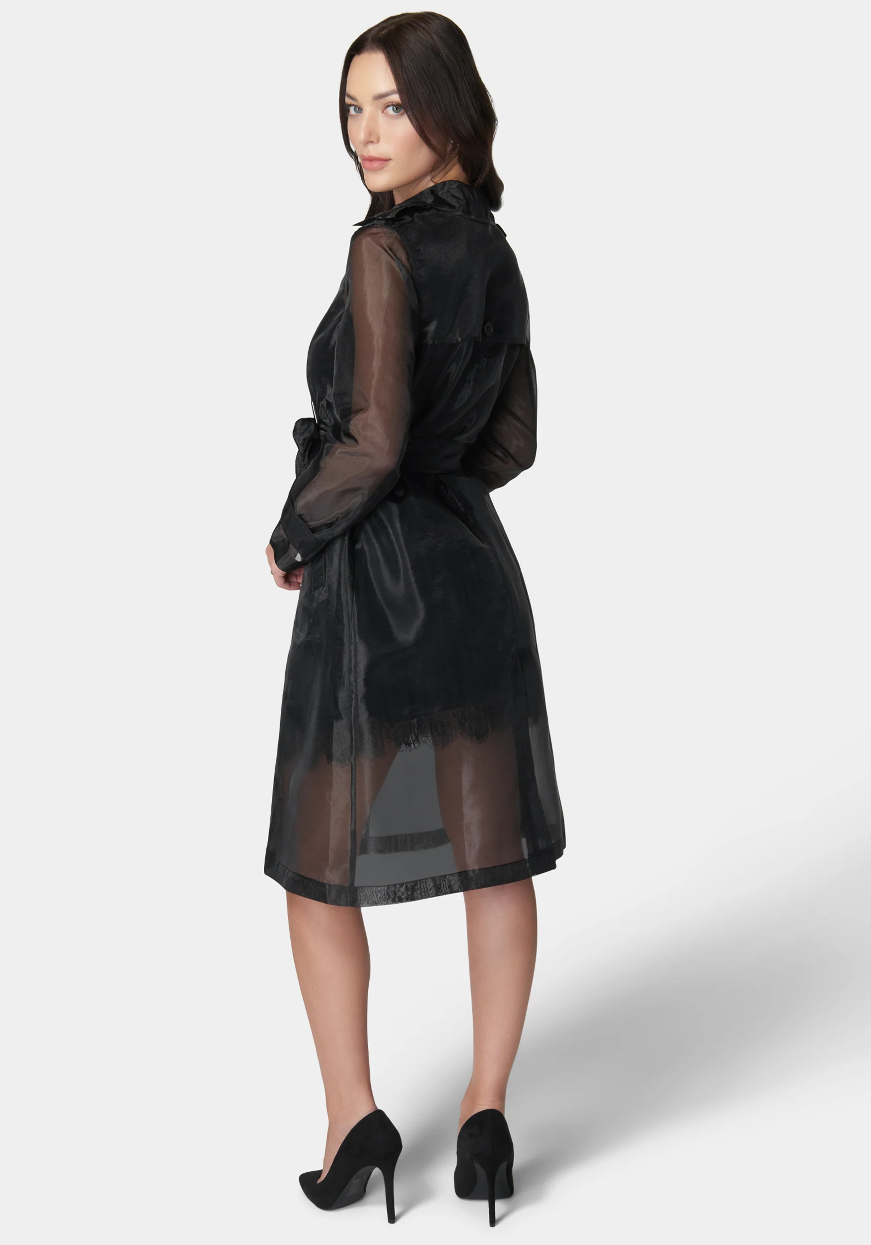 Organza Trench Coat - Image 3