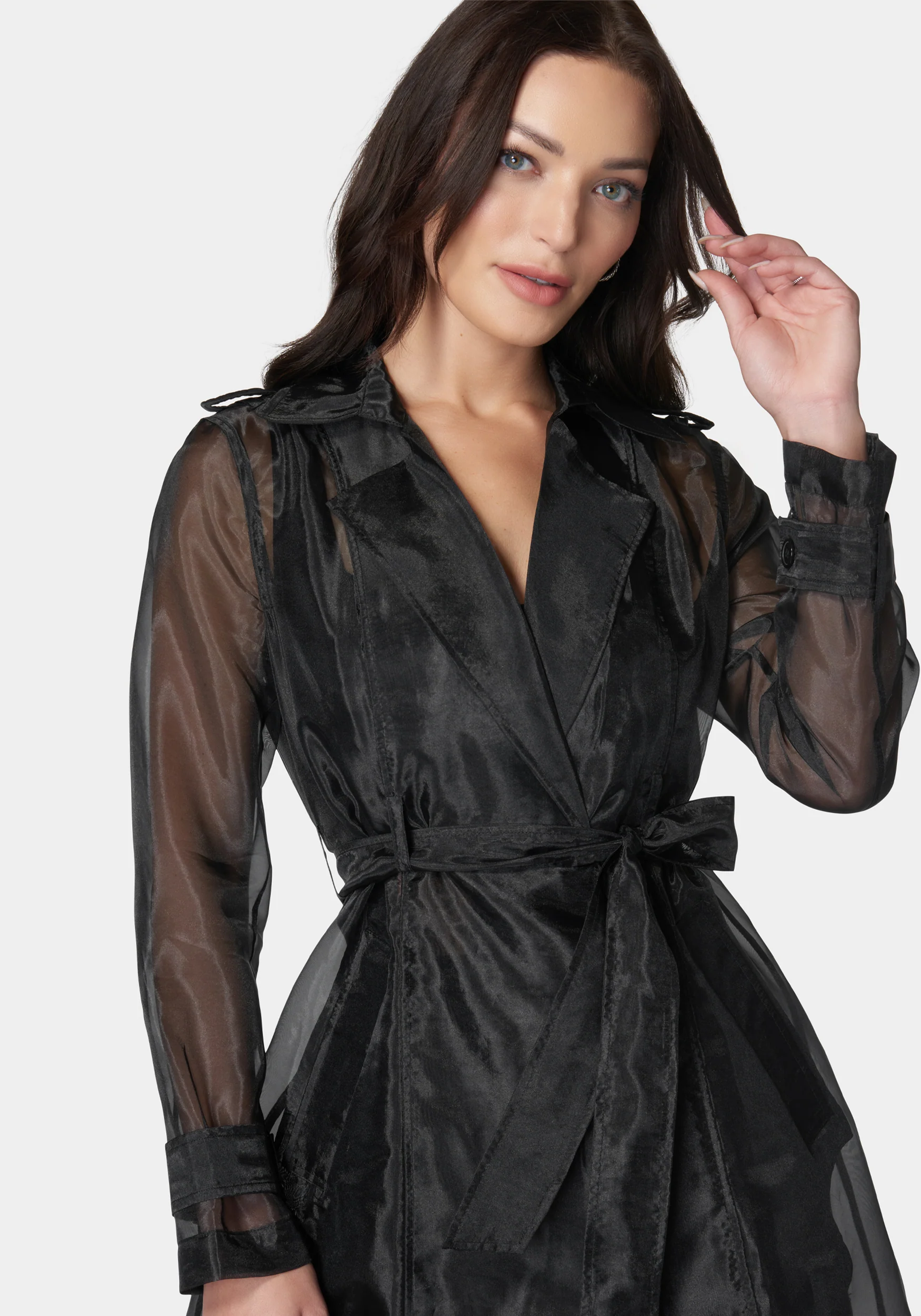 Organza Trench Coat - Image 4