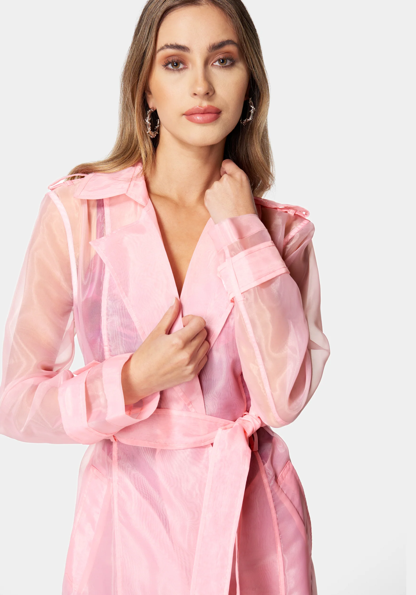 Organza Trench Coat - Image 4