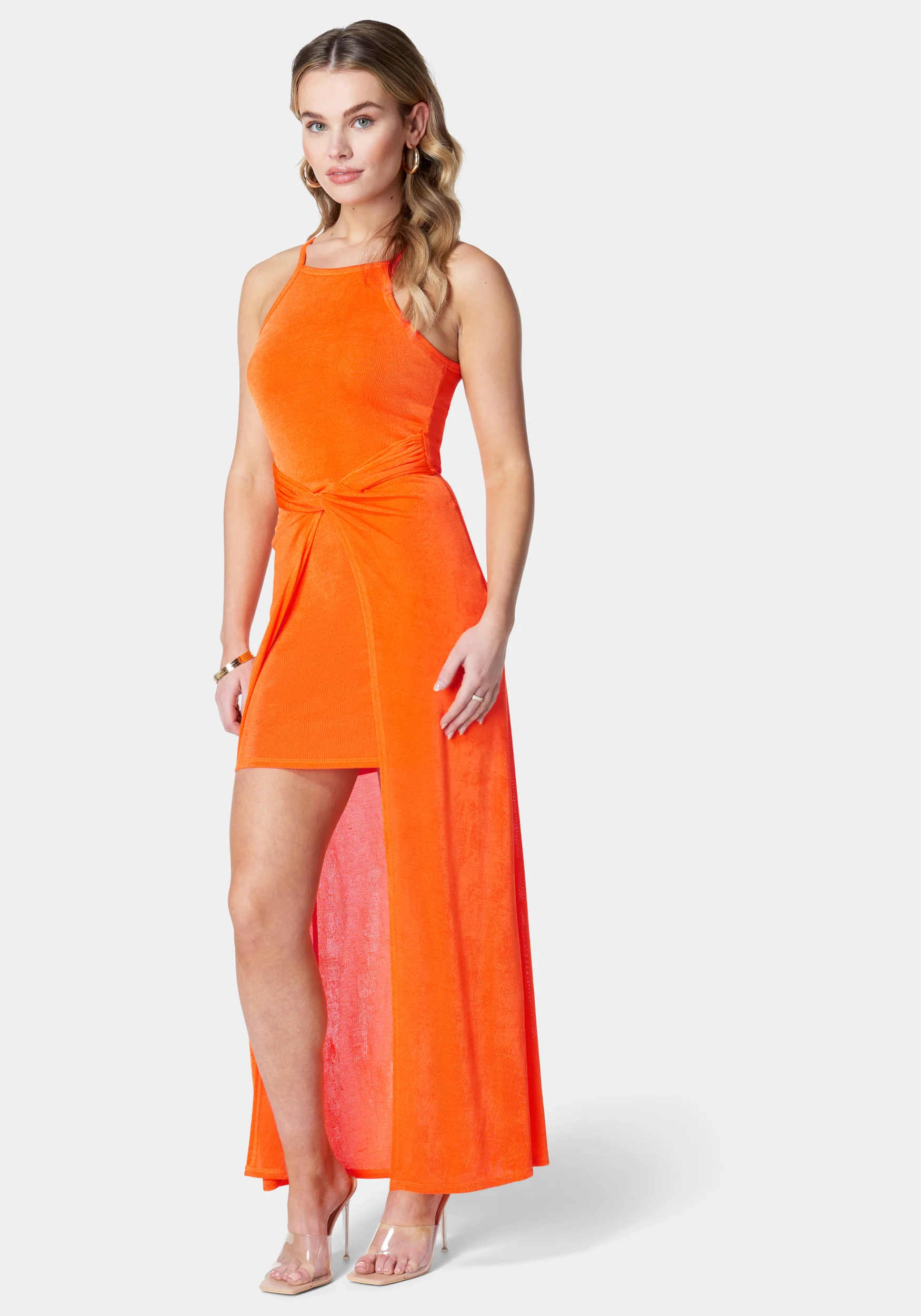 Overlay Slinky Knit Dress - Image 2