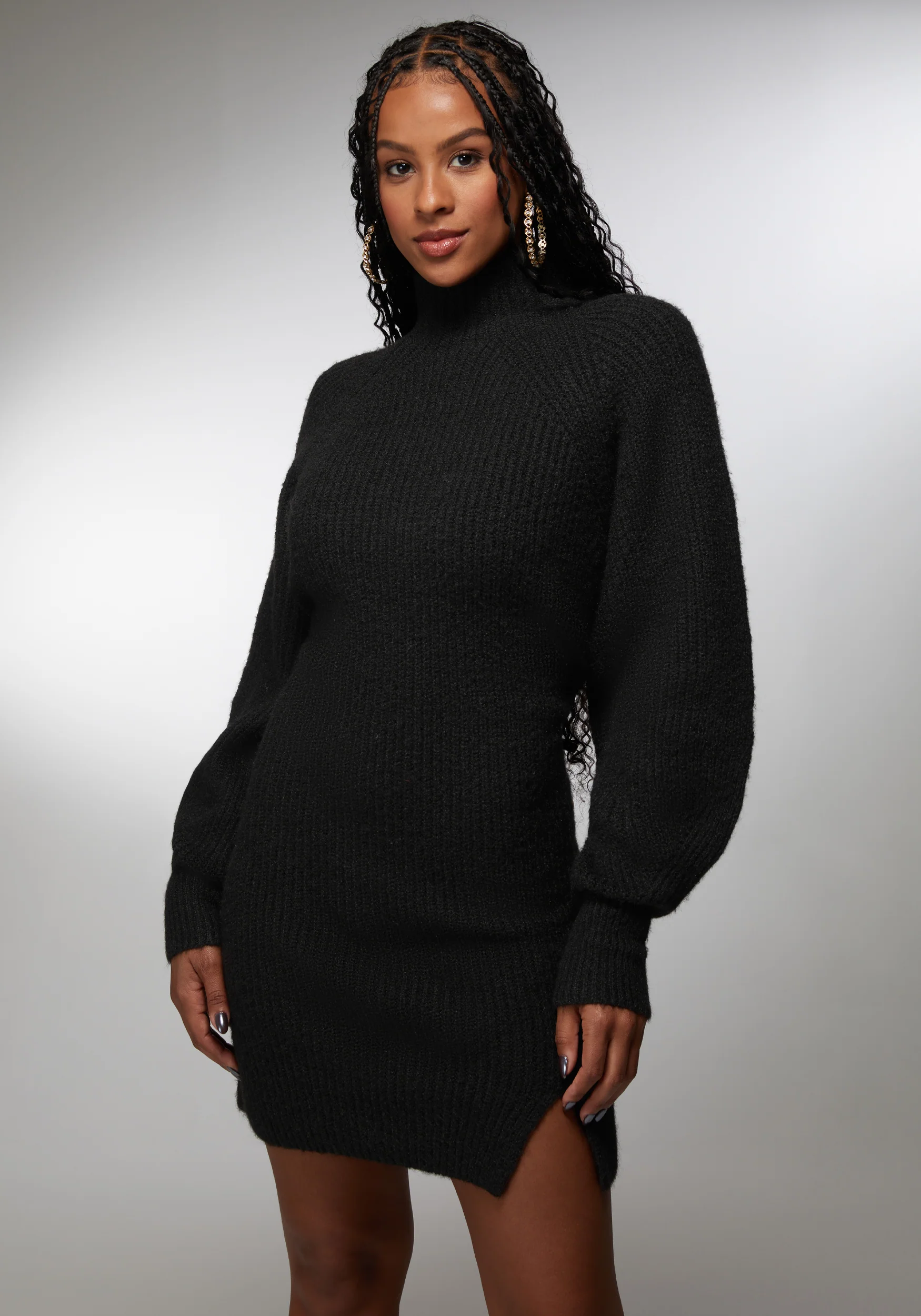 Oversized Sweater Dress - Image 2