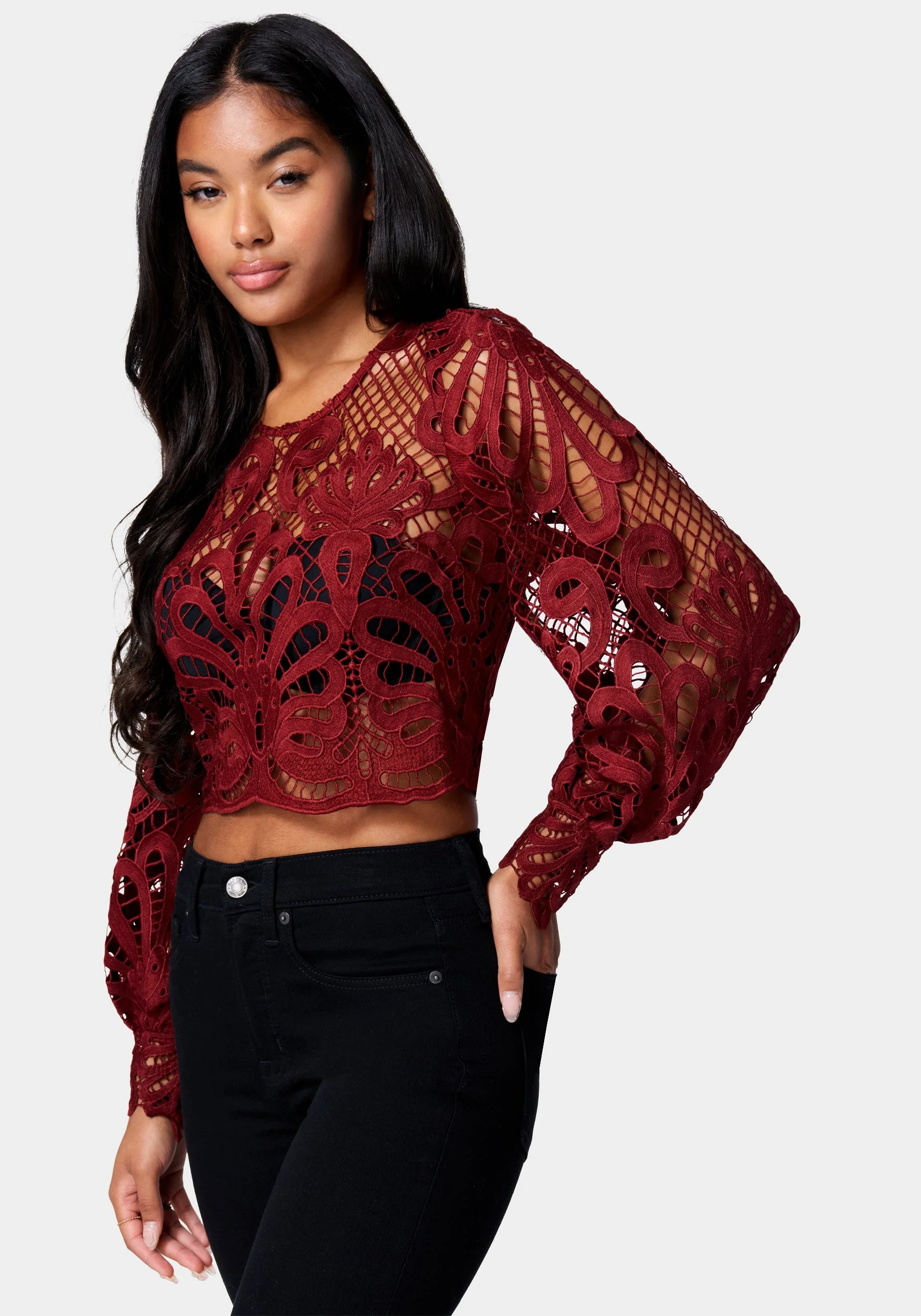 Placement Lace Blouse - Image 2