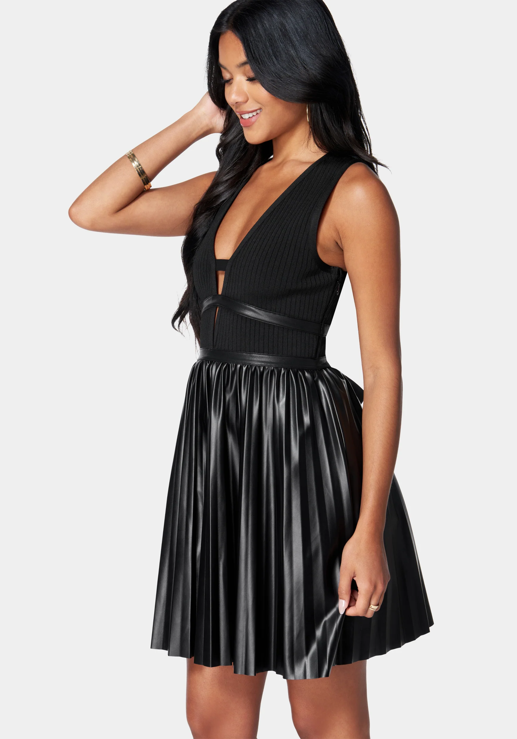 Plunge Neck Tennis Dress - Image 2